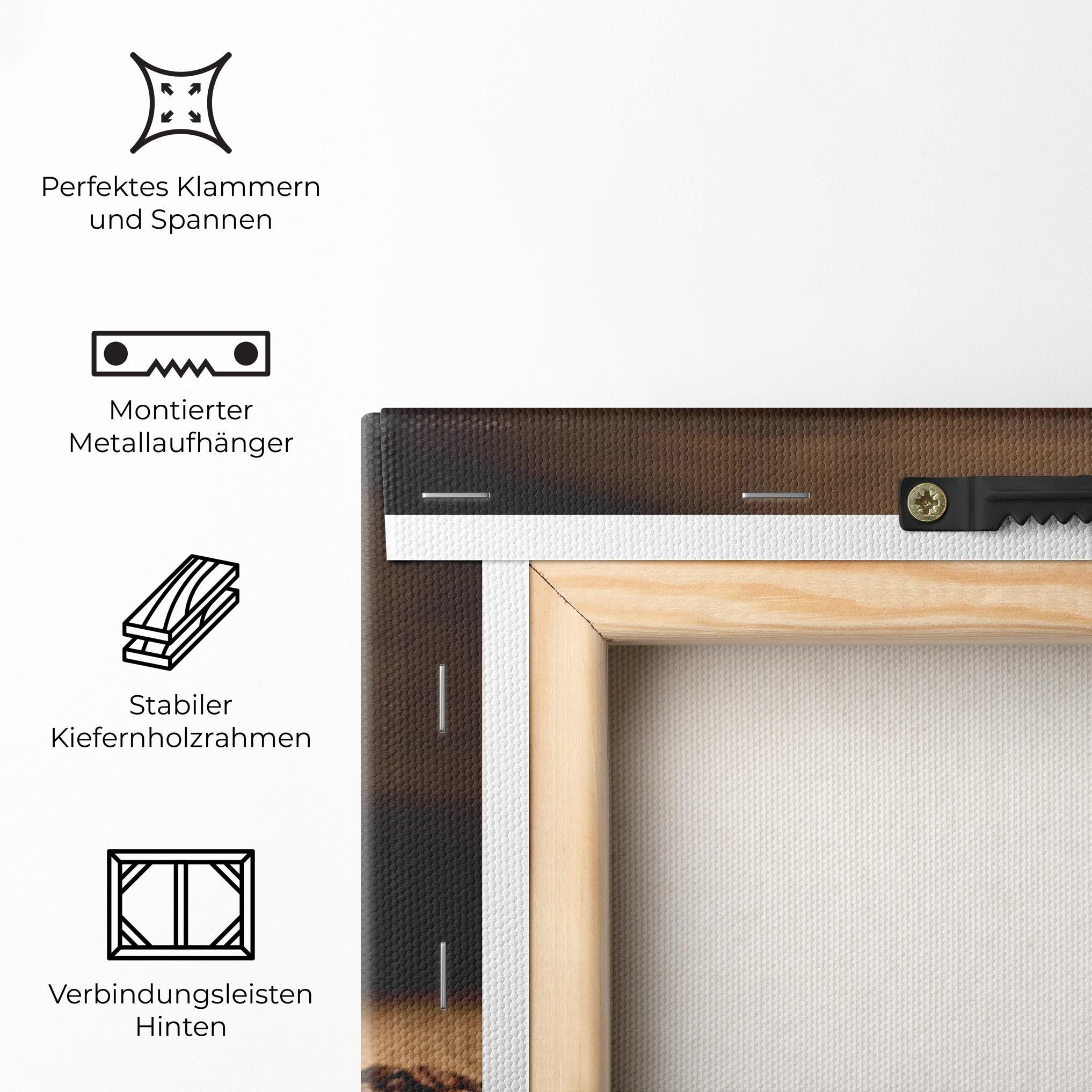 Leinwandbild Heart Coffee Smoke mockup 5