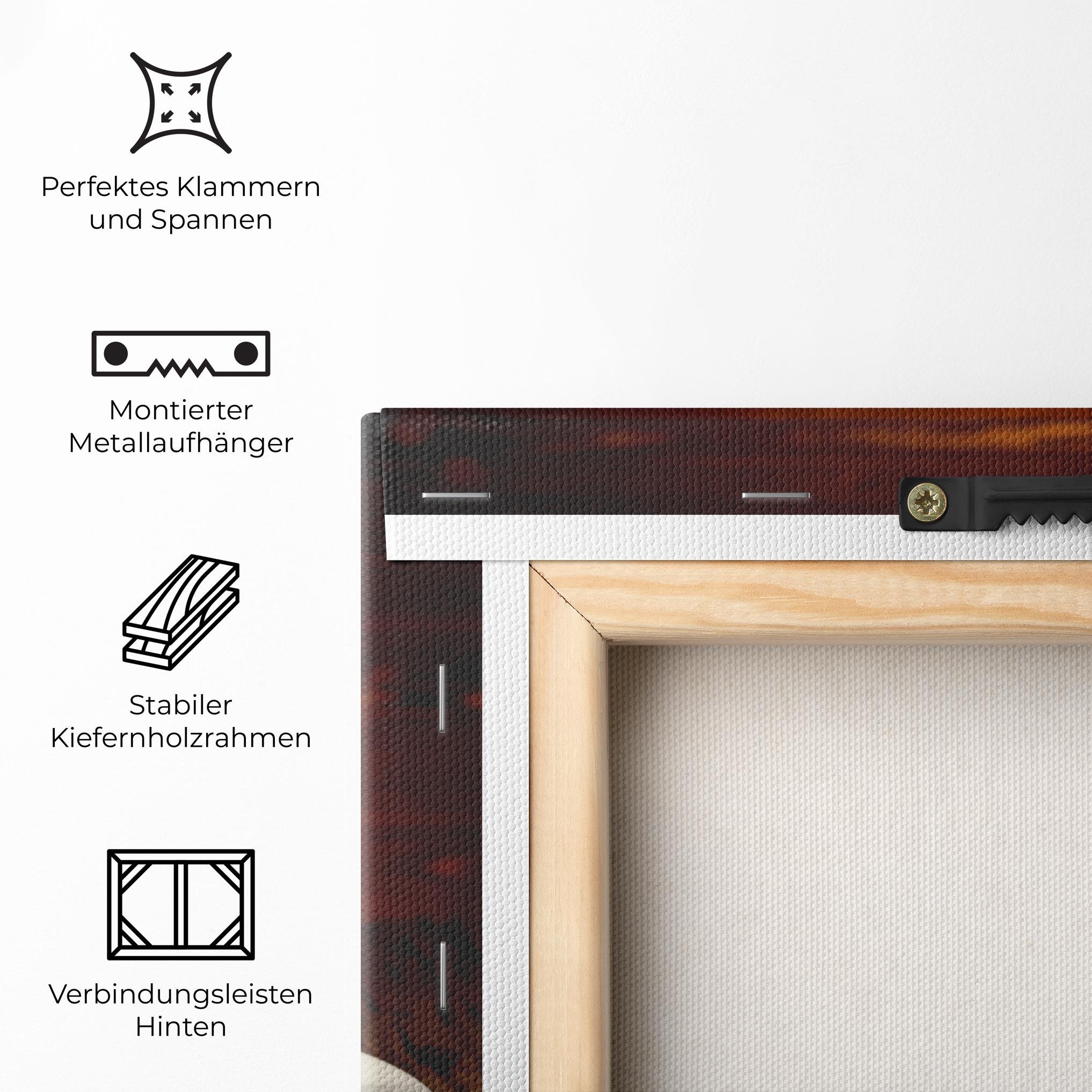 Leinwandbild Latte Coffee mockup 5