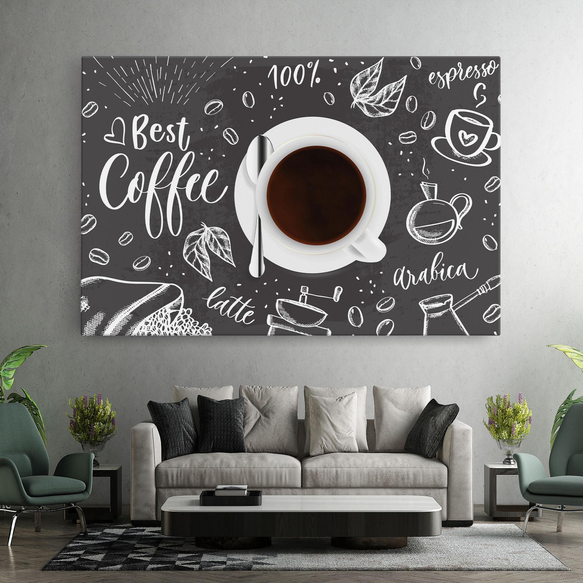 Leinwandbild Best Coffee mockup 7