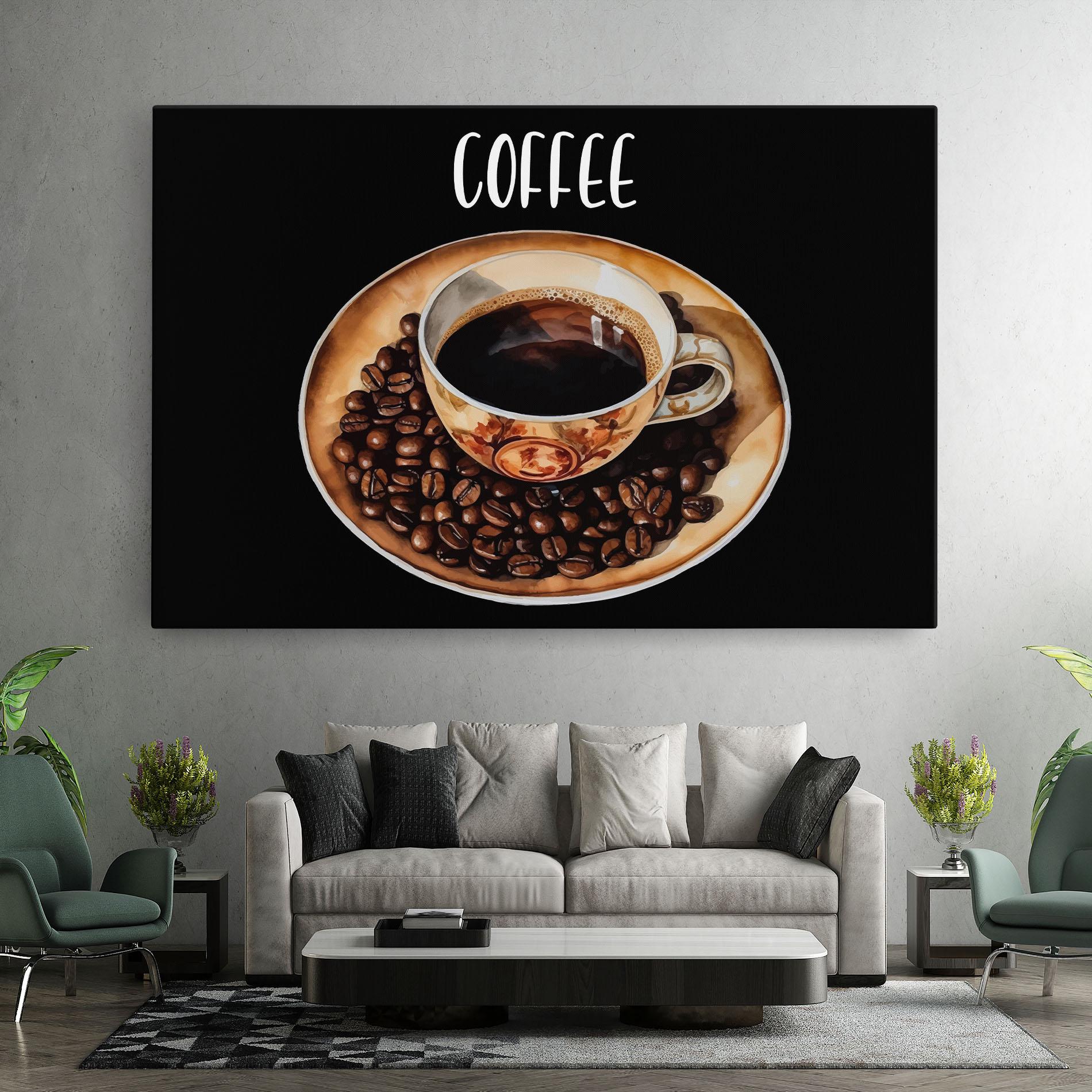 Leinwandbild Coffe Art mockup 7