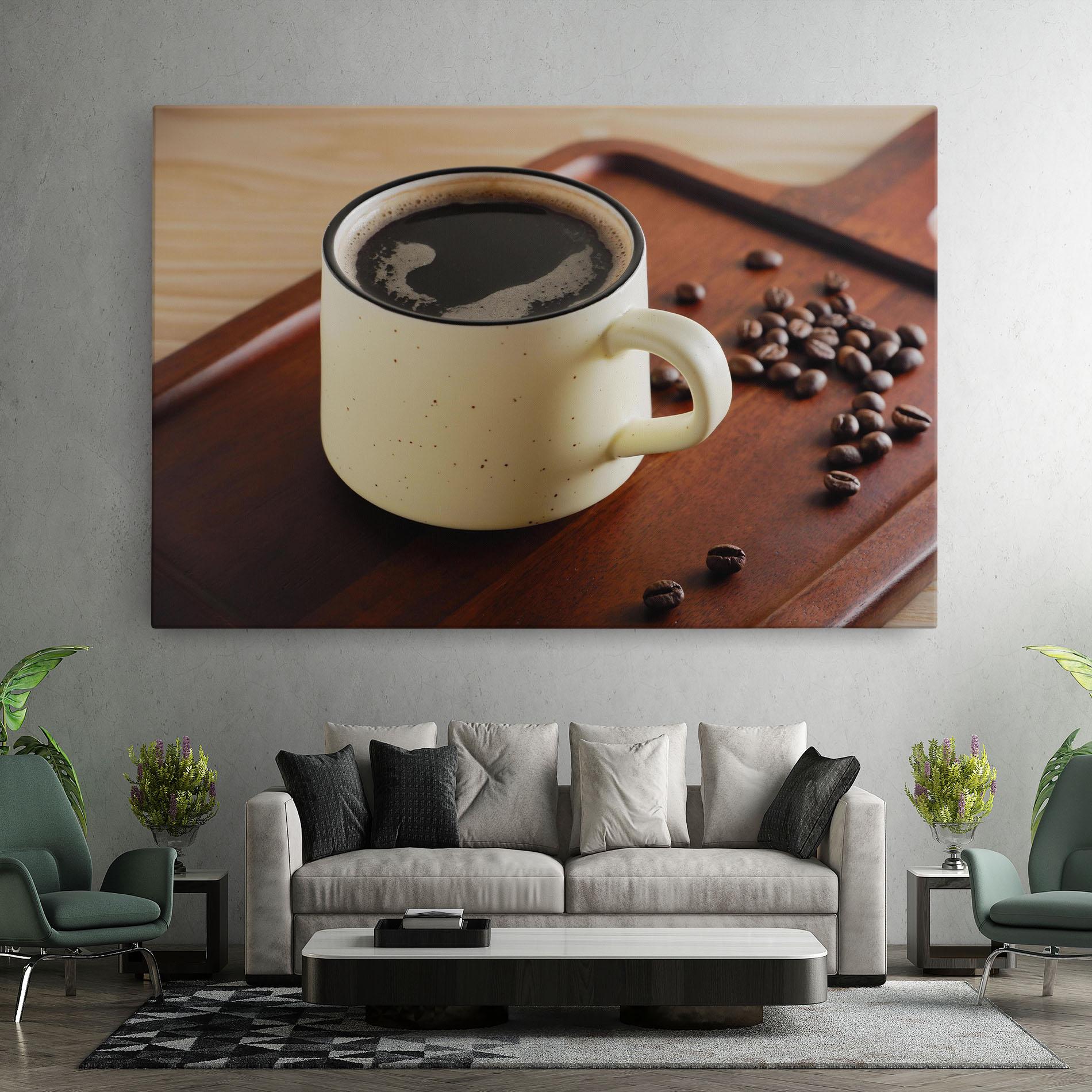 Leinwandbild Coffee Served mockup 7