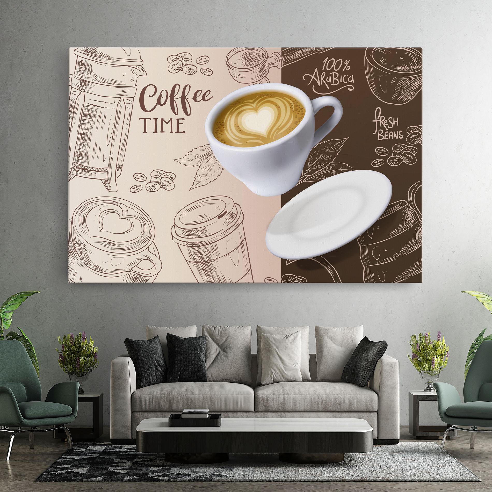 Leinwandbild Coffee Time mockup 7