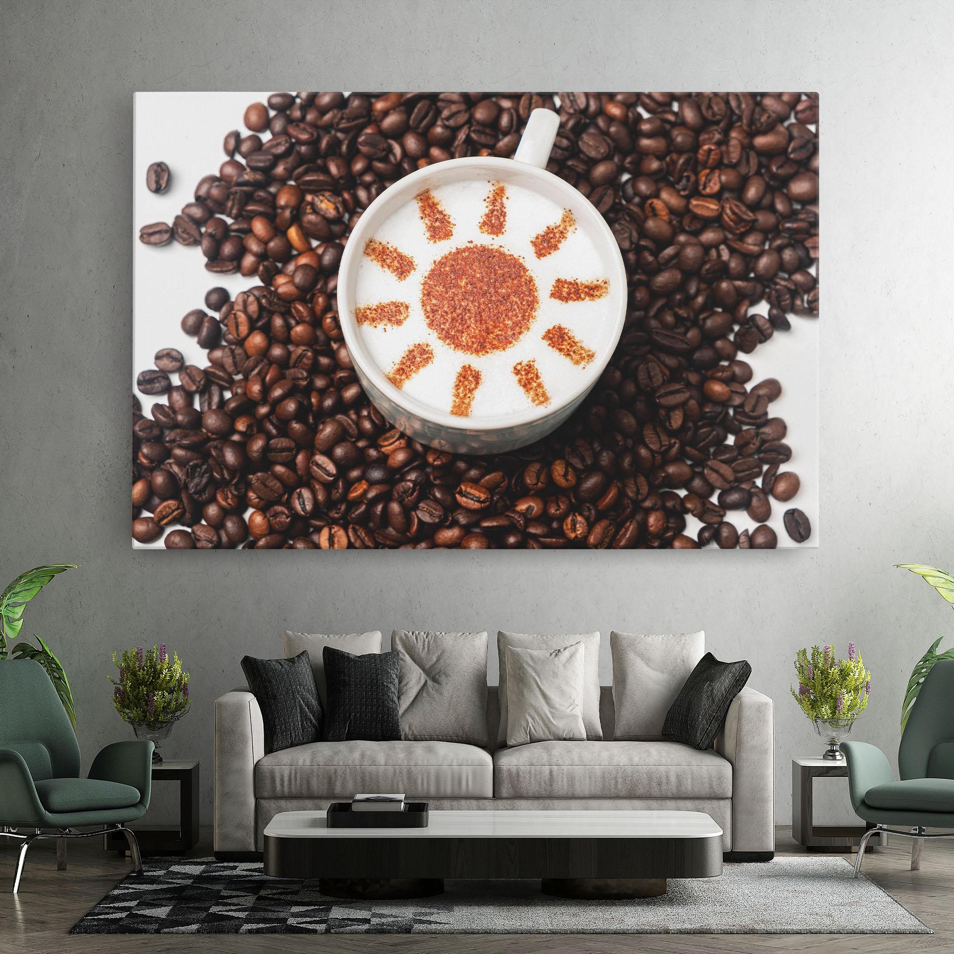 Leinwandbild Sun Pattern Coffee mockup 7
