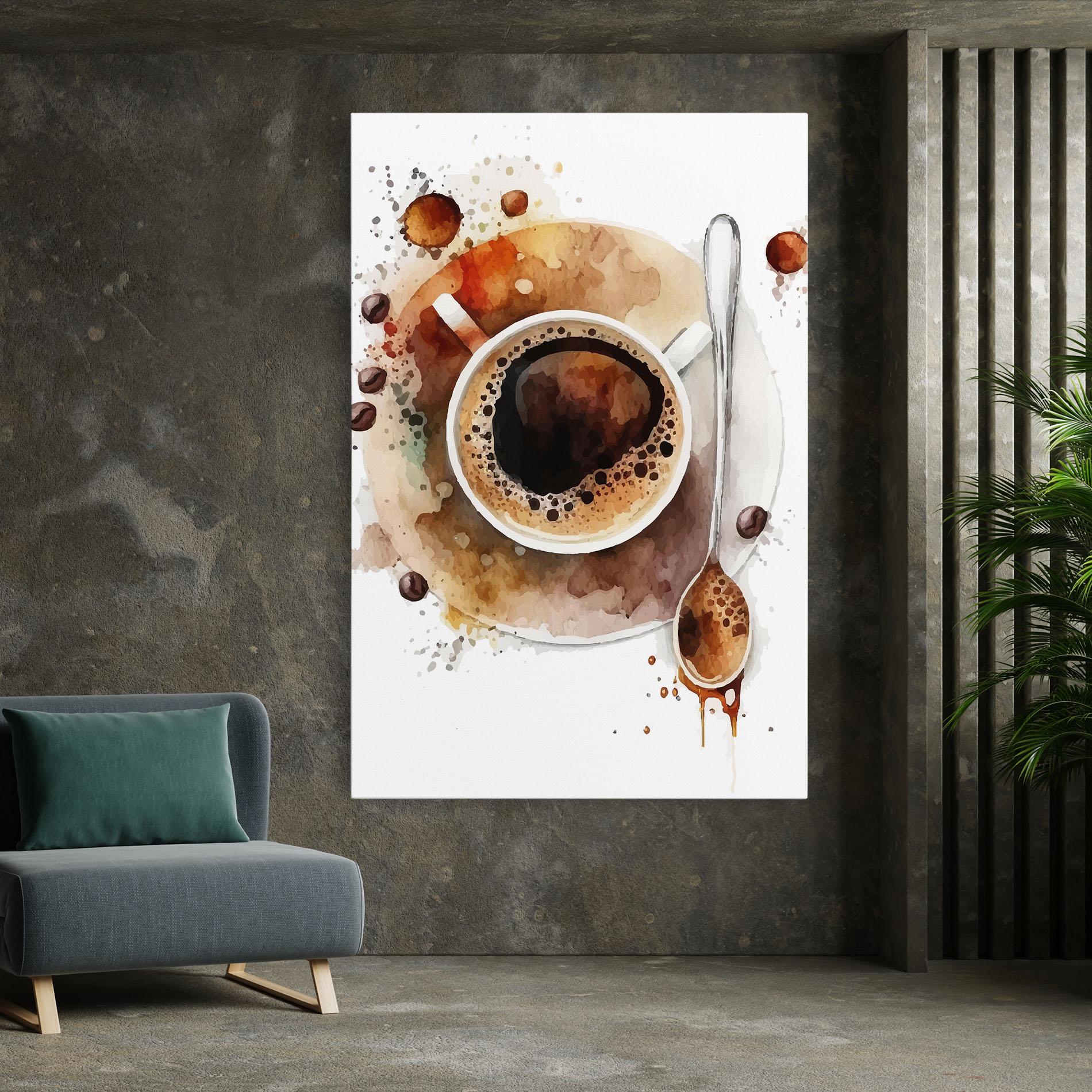 Leinwandbild Coffee Liquid mockup 7
