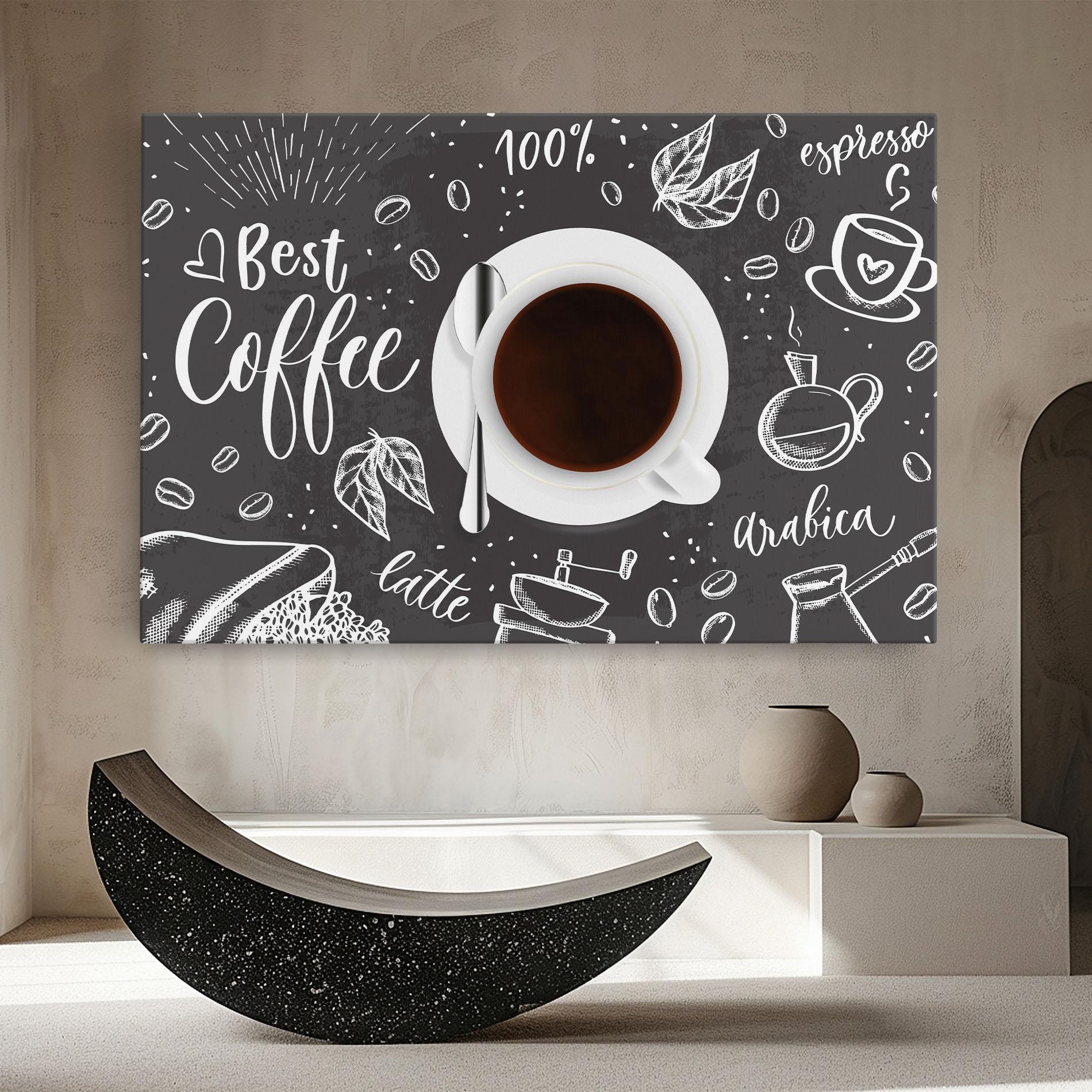 Leinwandbild Best Coffee mockup 8