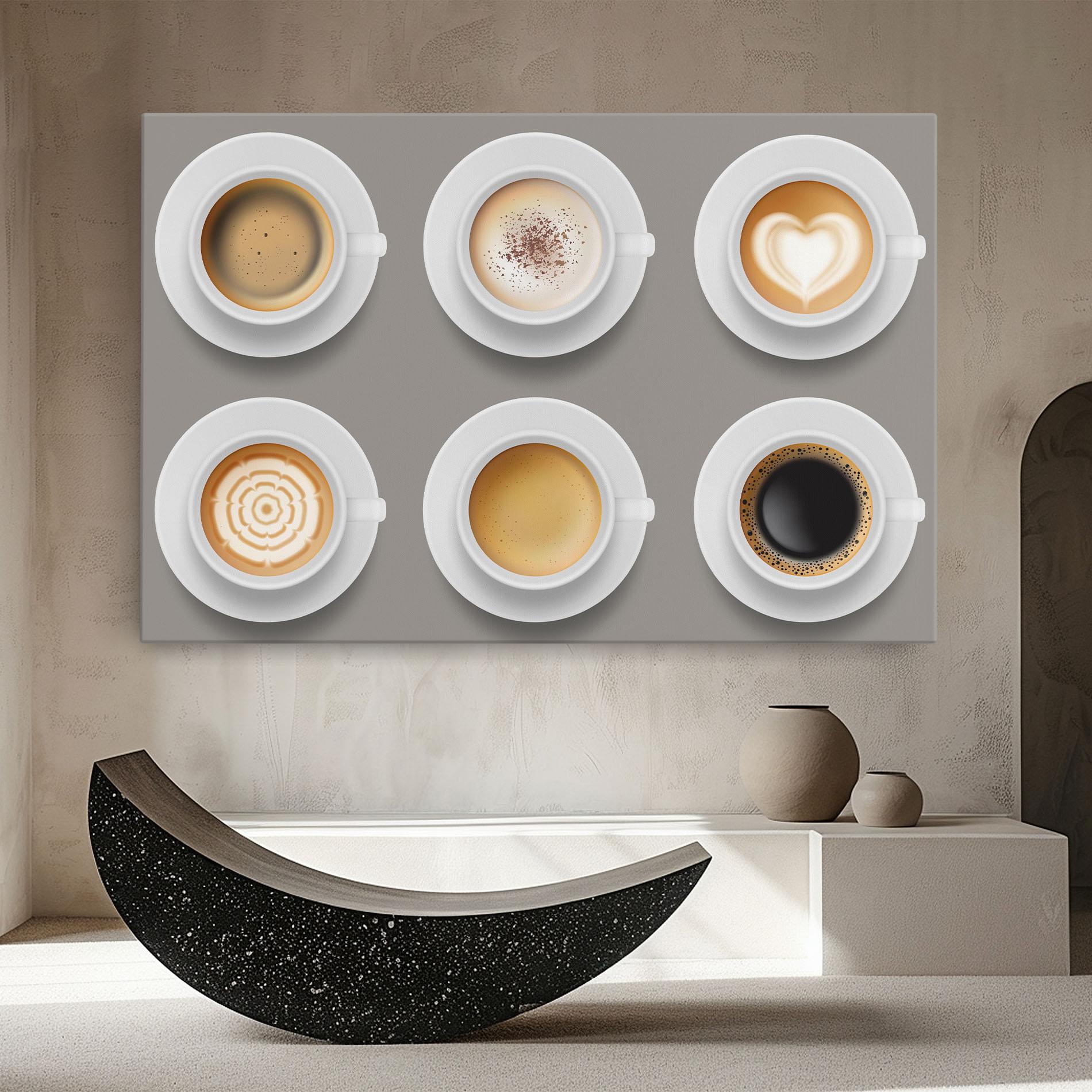 Leinwandbild Coffee Cups Mix mockup 8