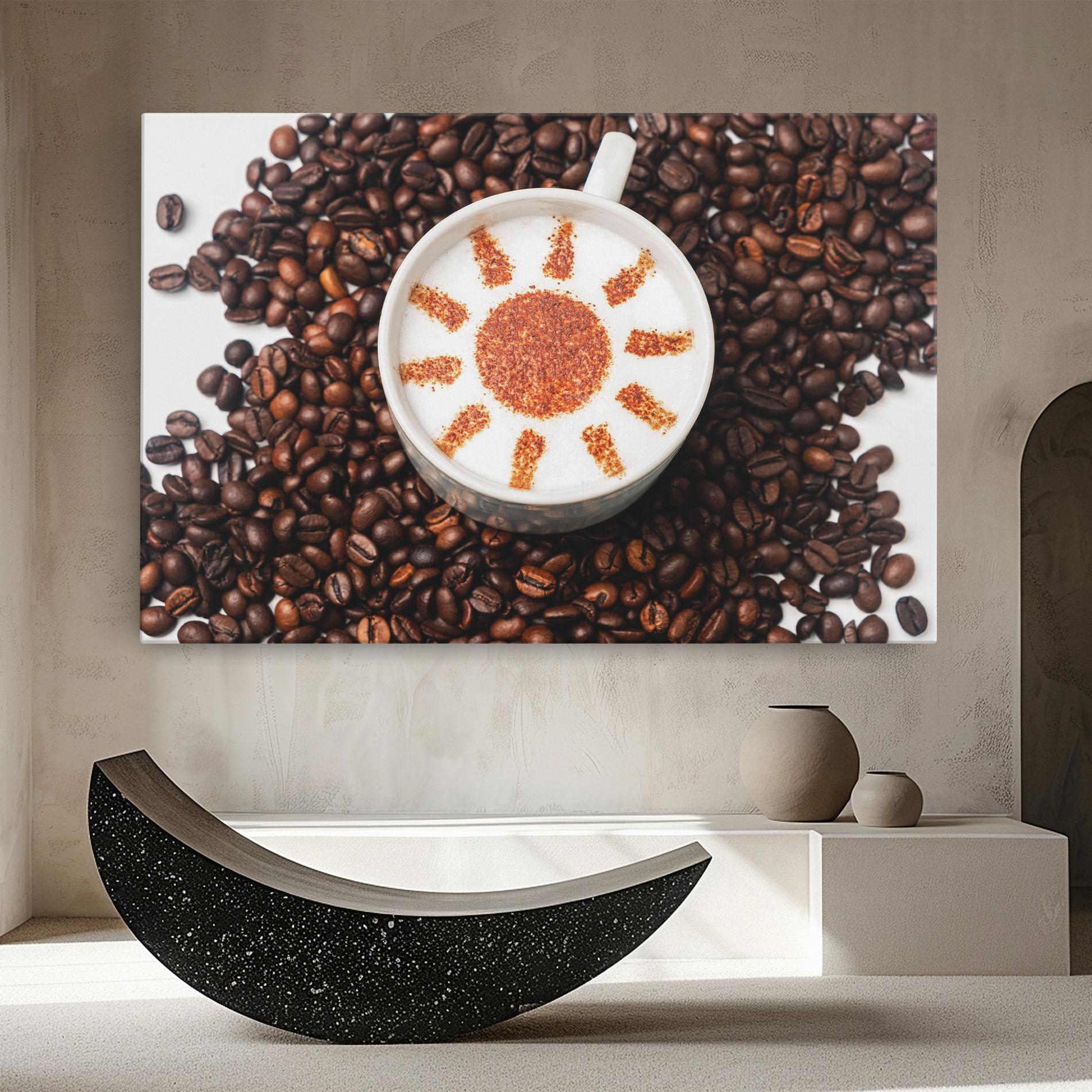 Leinwandbild Sun Pattern Coffee mockup 8