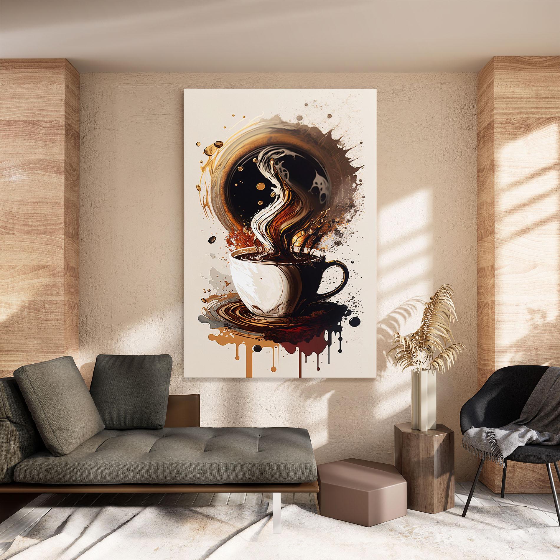 Leinwandbild Coffee Art mockup 8