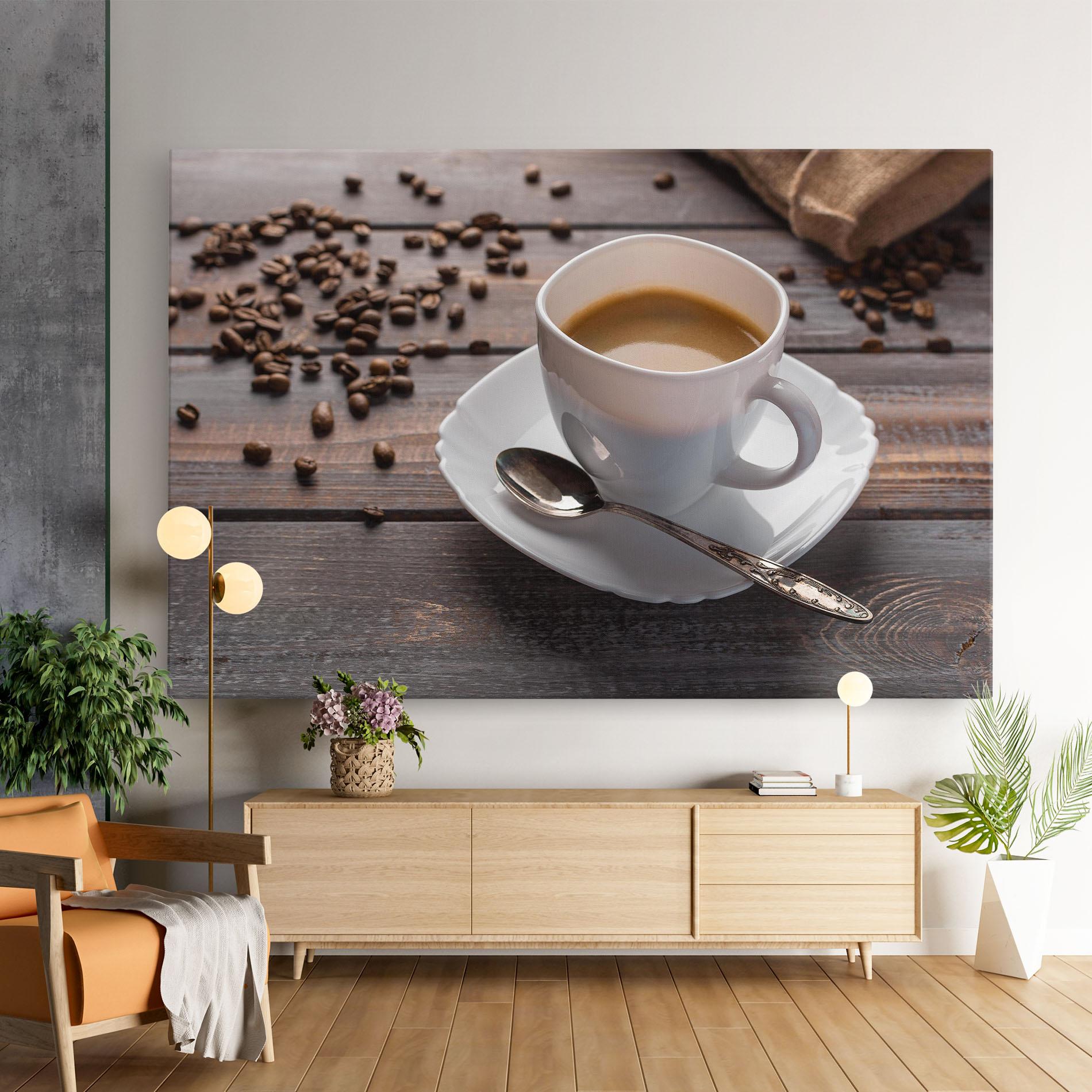 Leinwandbild Aroma Coffee mockup 9