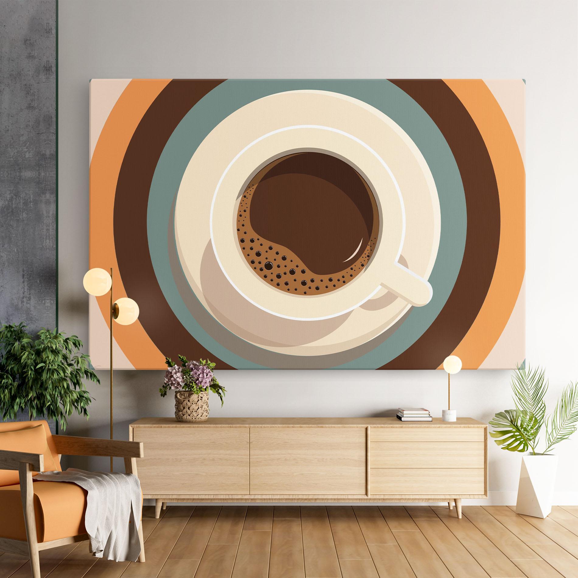 Leinwandbild Coffee Cup mockup 9
