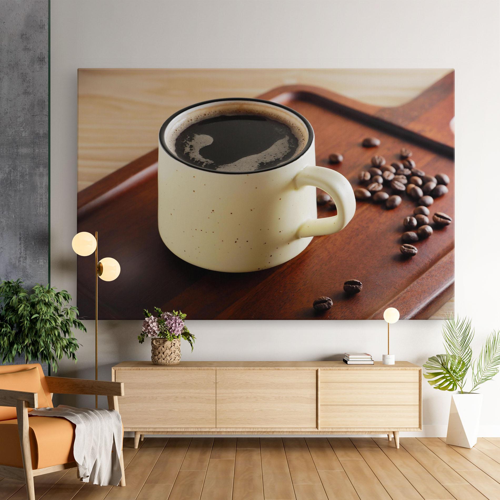 Leinwandbild Coffee Served mockup 9