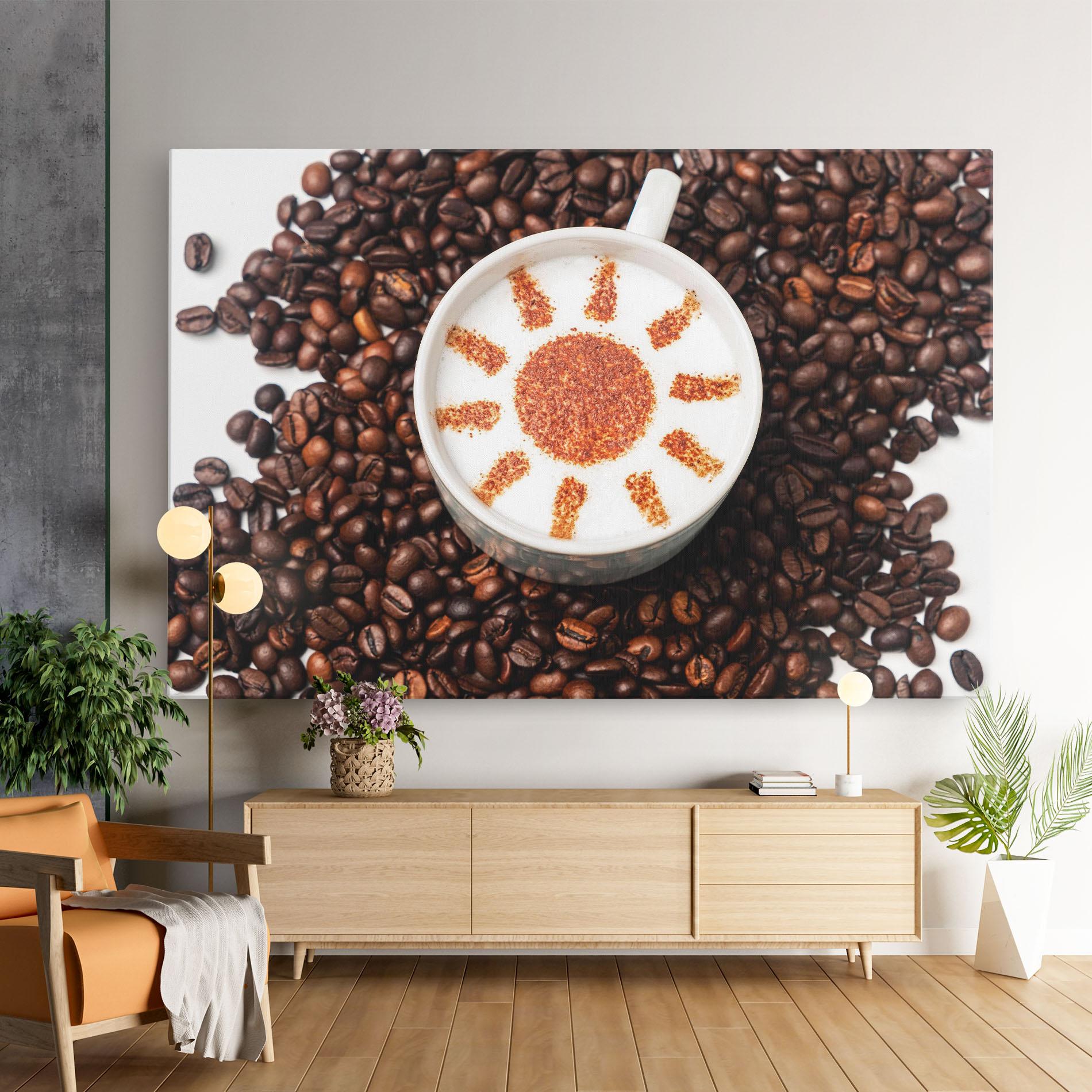 Leinwandbild Sun Pattern Coffee mockup 9