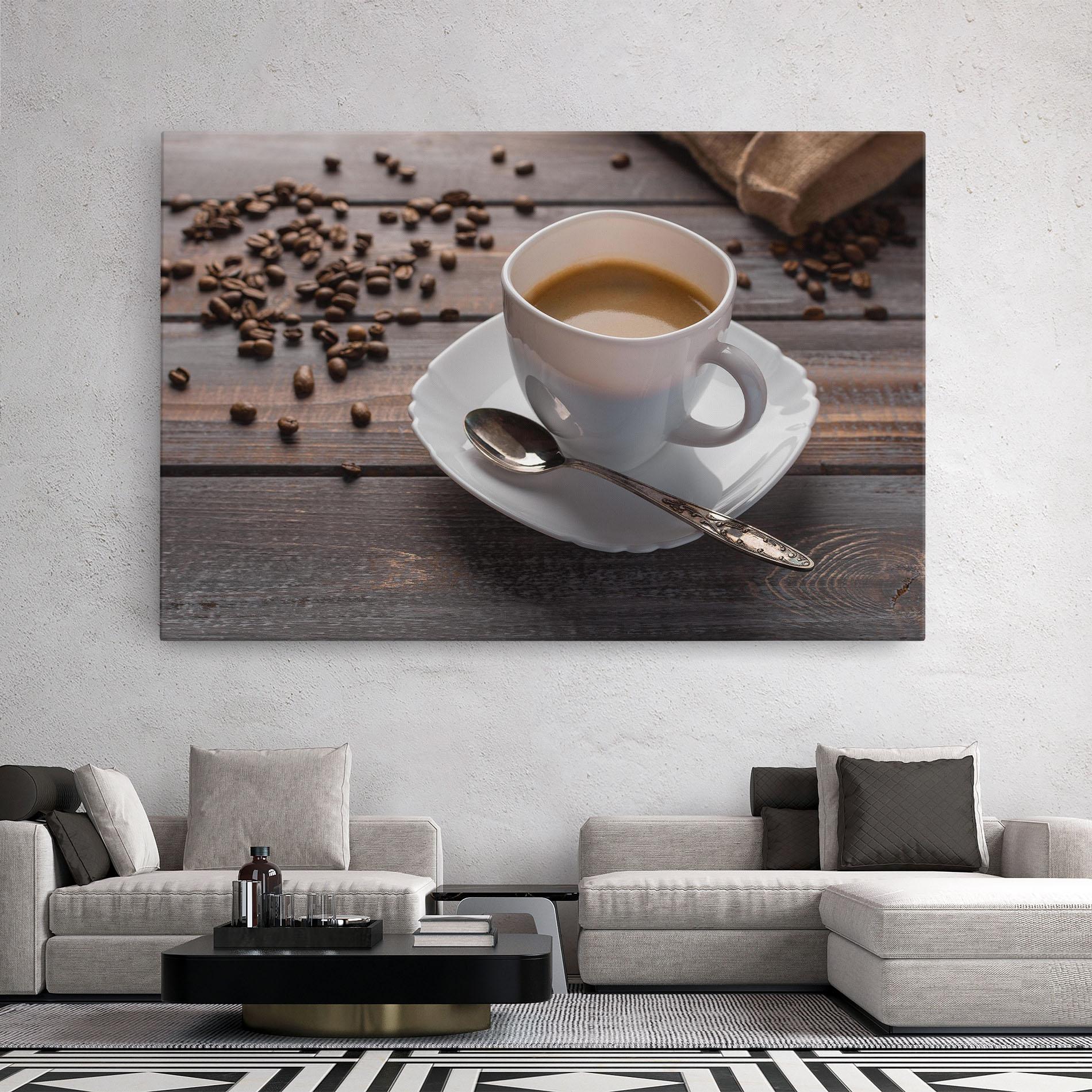 Leinwandbild Aroma Coffee mockup 2