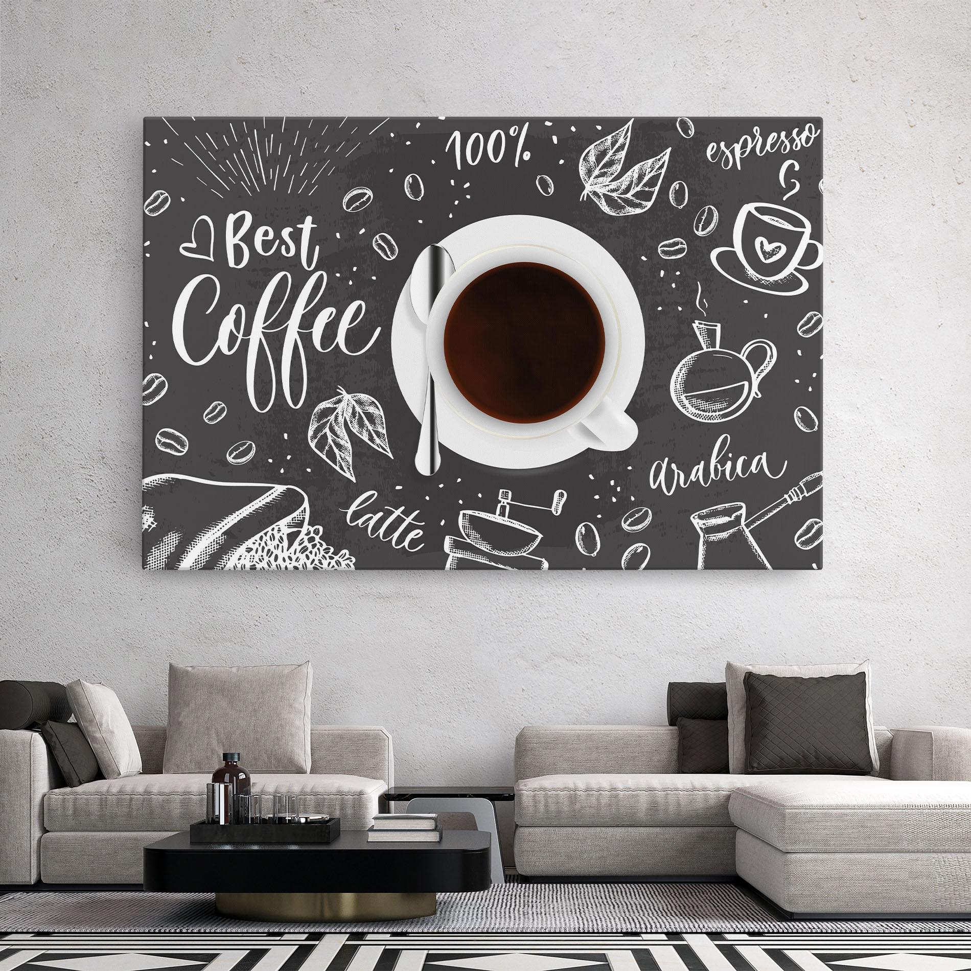 Leinwandbild Best Coffee mockup 2