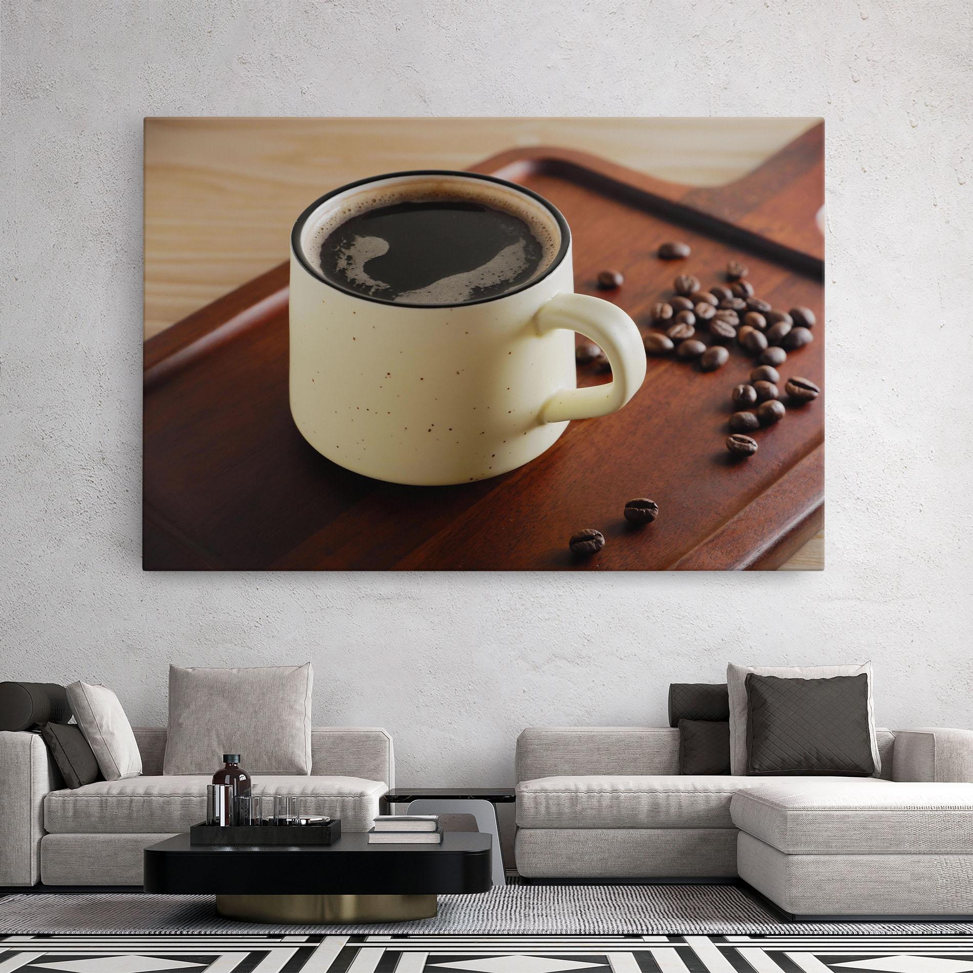 Leinwandbild Coffee Served mockup 2