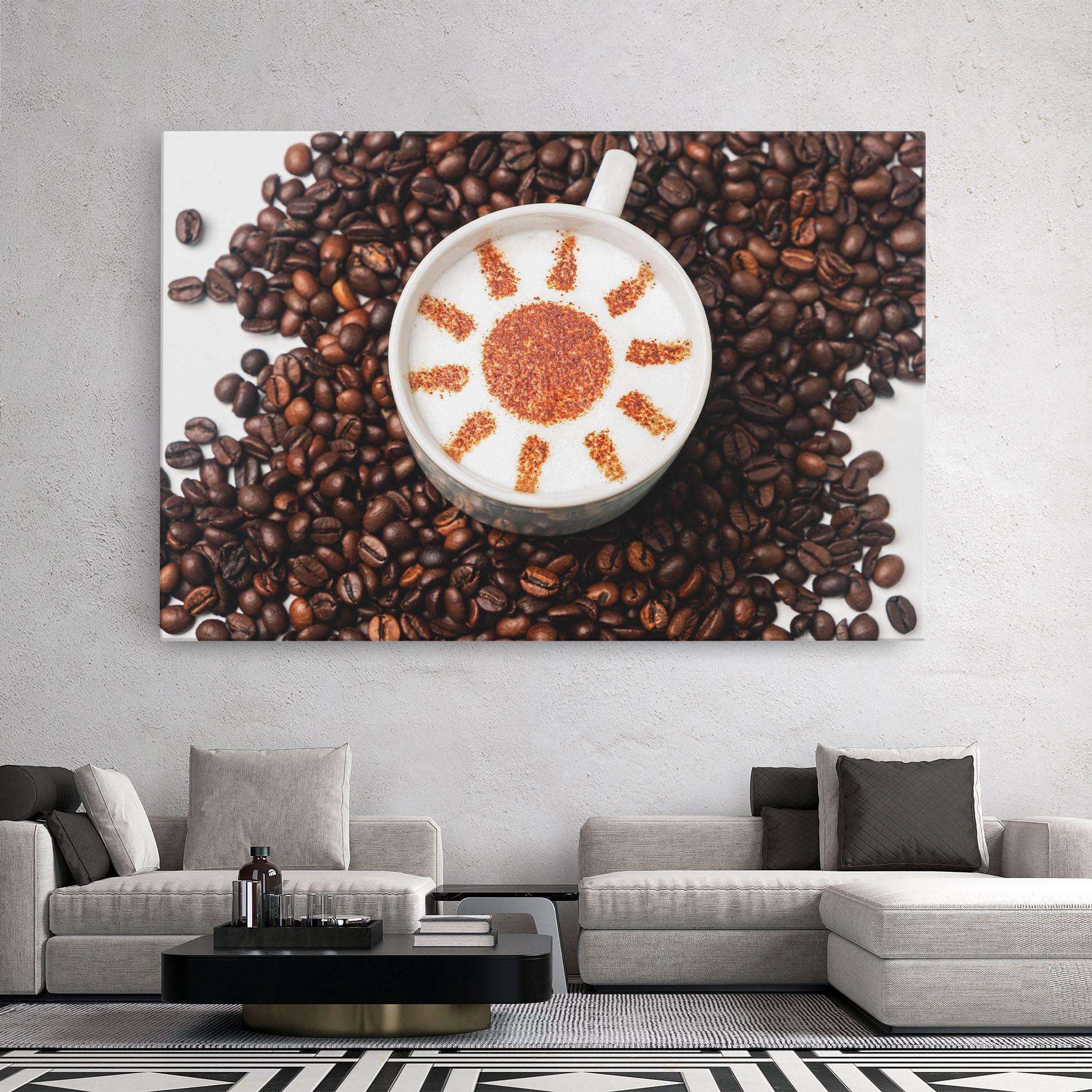 Leinwandbild Sun Pattern Coffee mockup 2