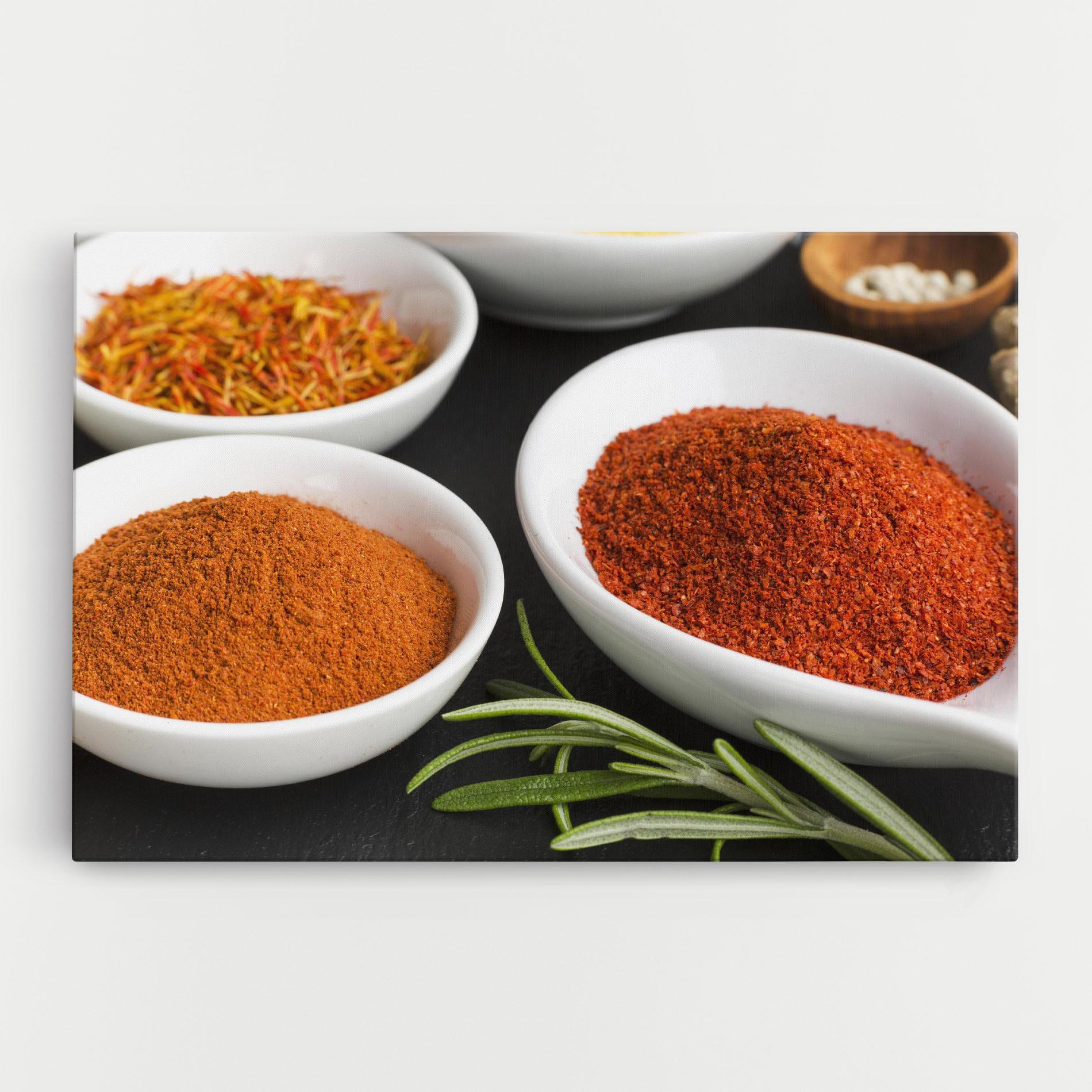 Leinwandbild Close Up Spices Powder mockup 0
