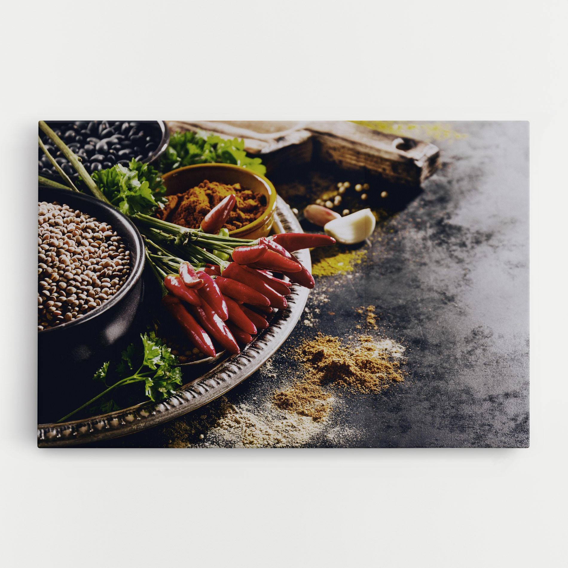 Leinwandbild Grocery Spices mockup 0