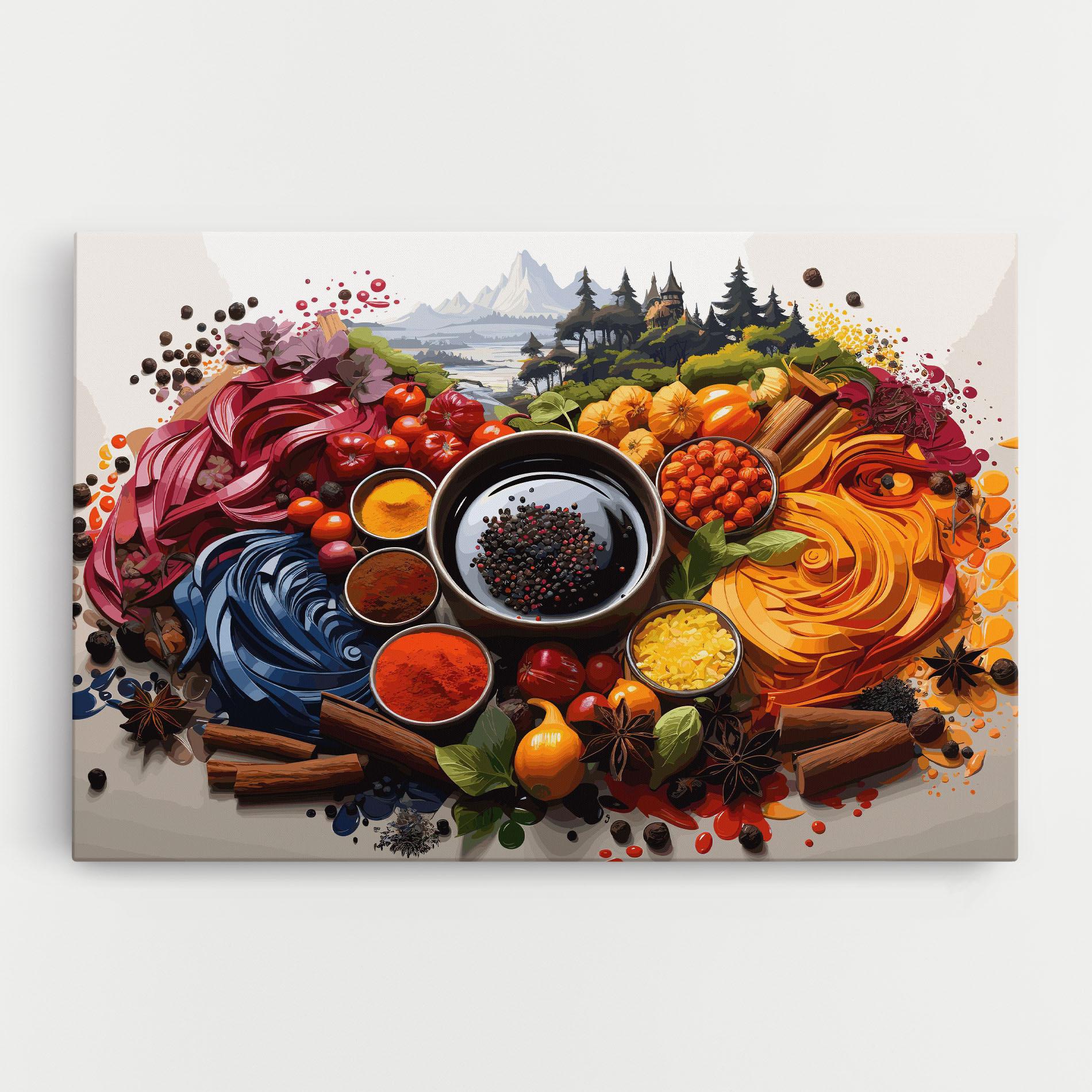 Leinwandbild Spices Village mockup 0