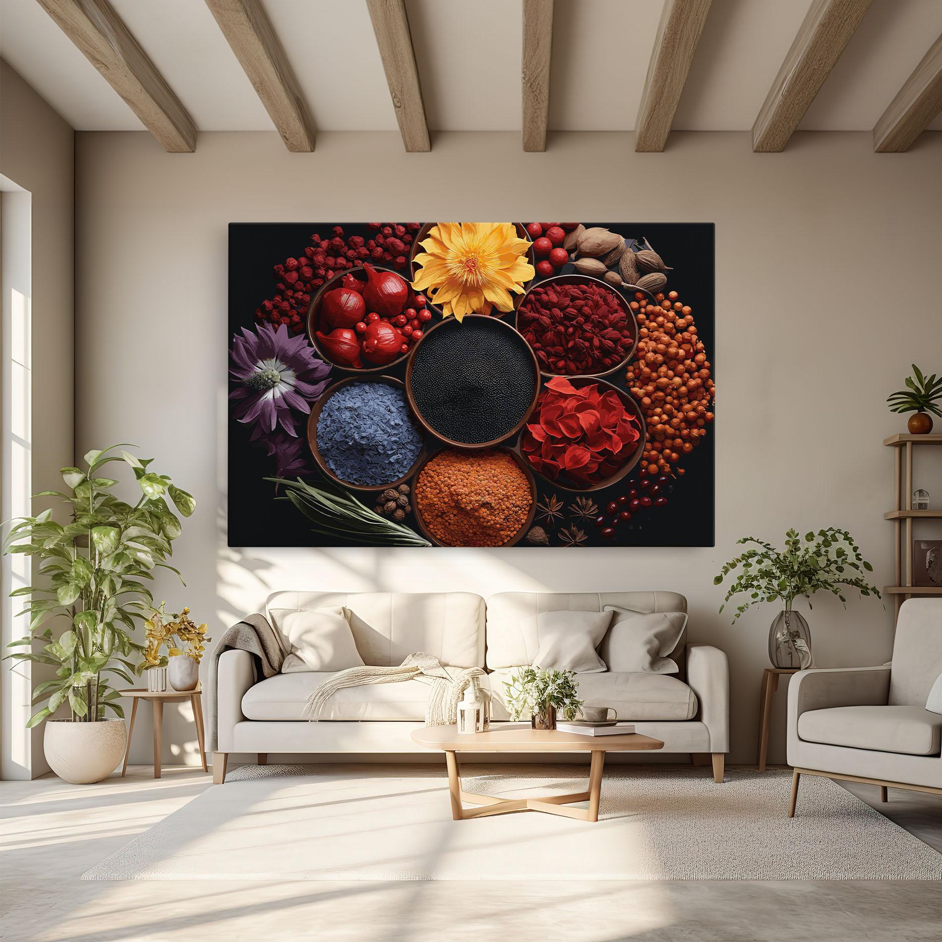 Leinwandbild Autumn Color Spices mockup 6