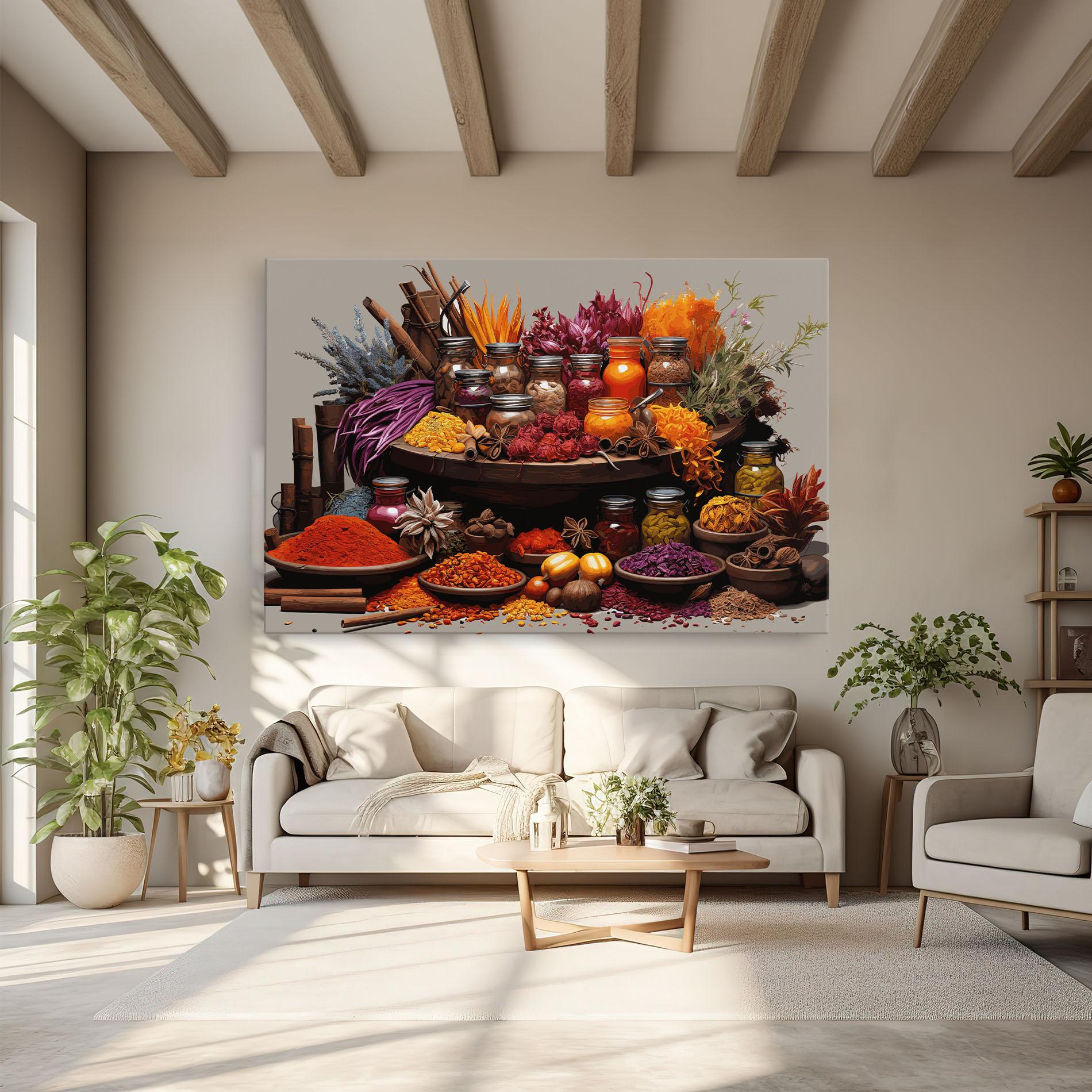 Leinwandbild Autumn Seasoning mockup 6