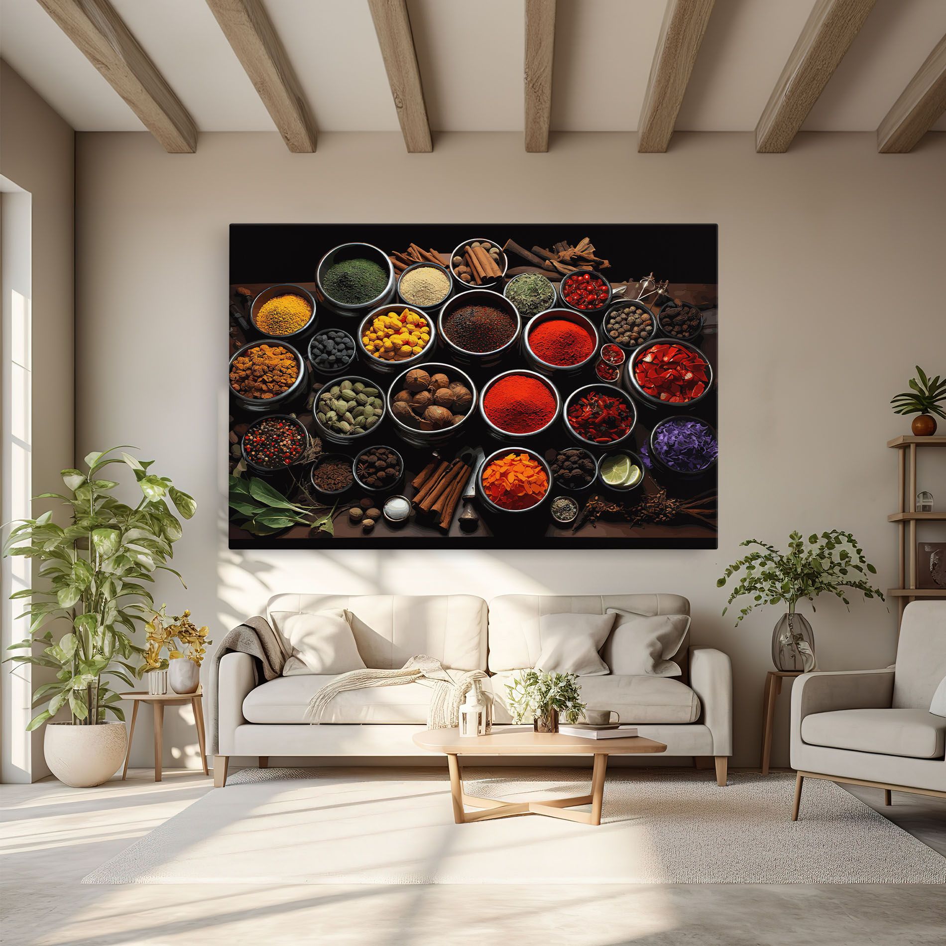 Colorful Herbs Art mockup 6