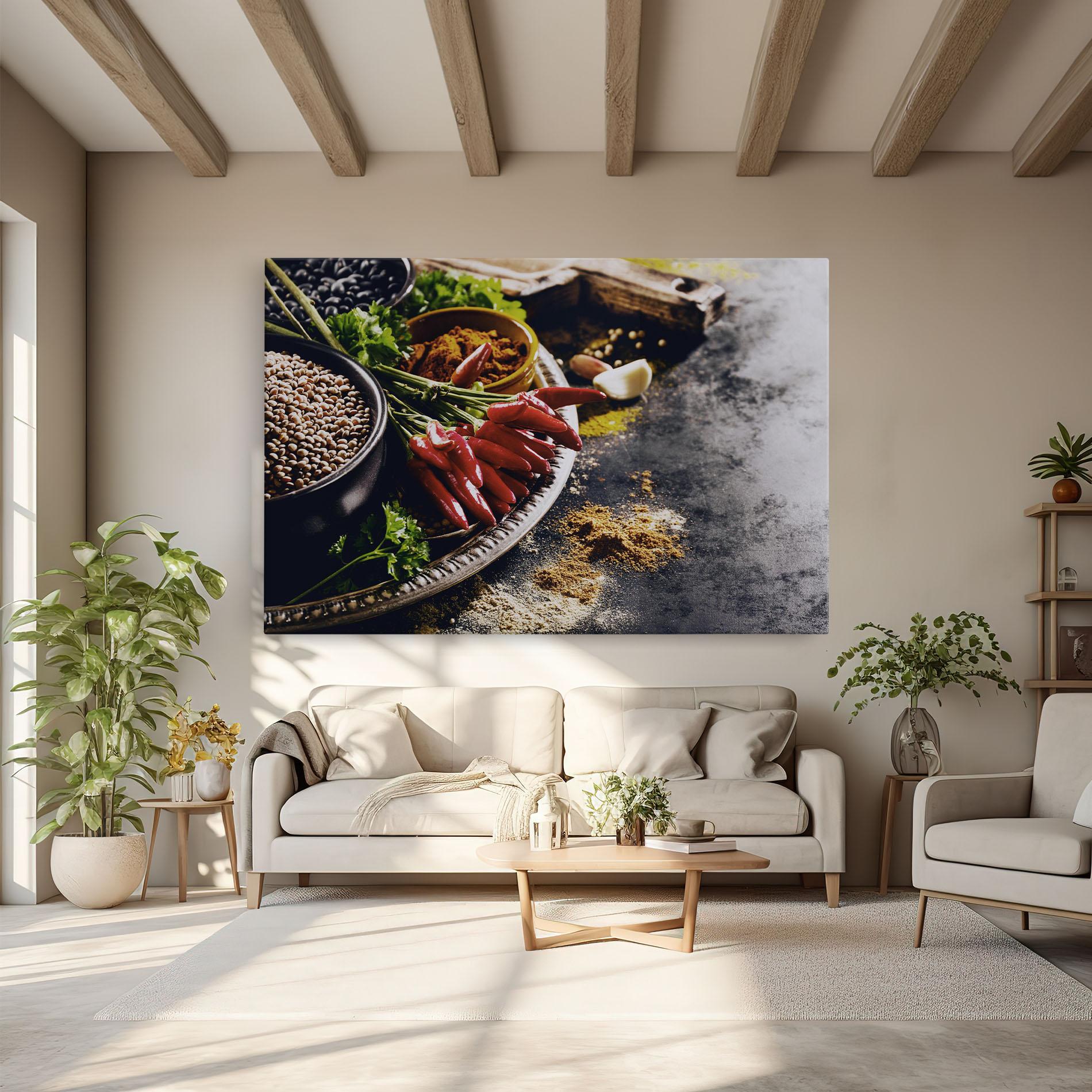 Leinwandbild Grocery Spices mockup 6