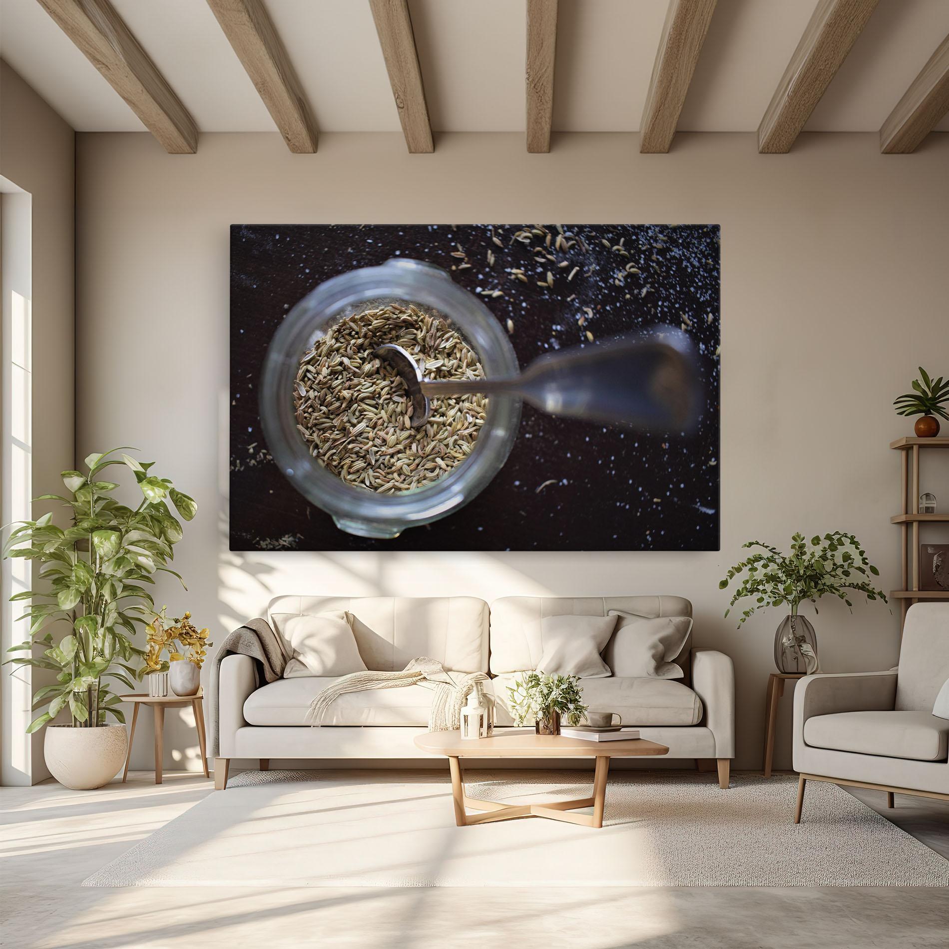 Leinwandbild Jar With Spices mockup 6