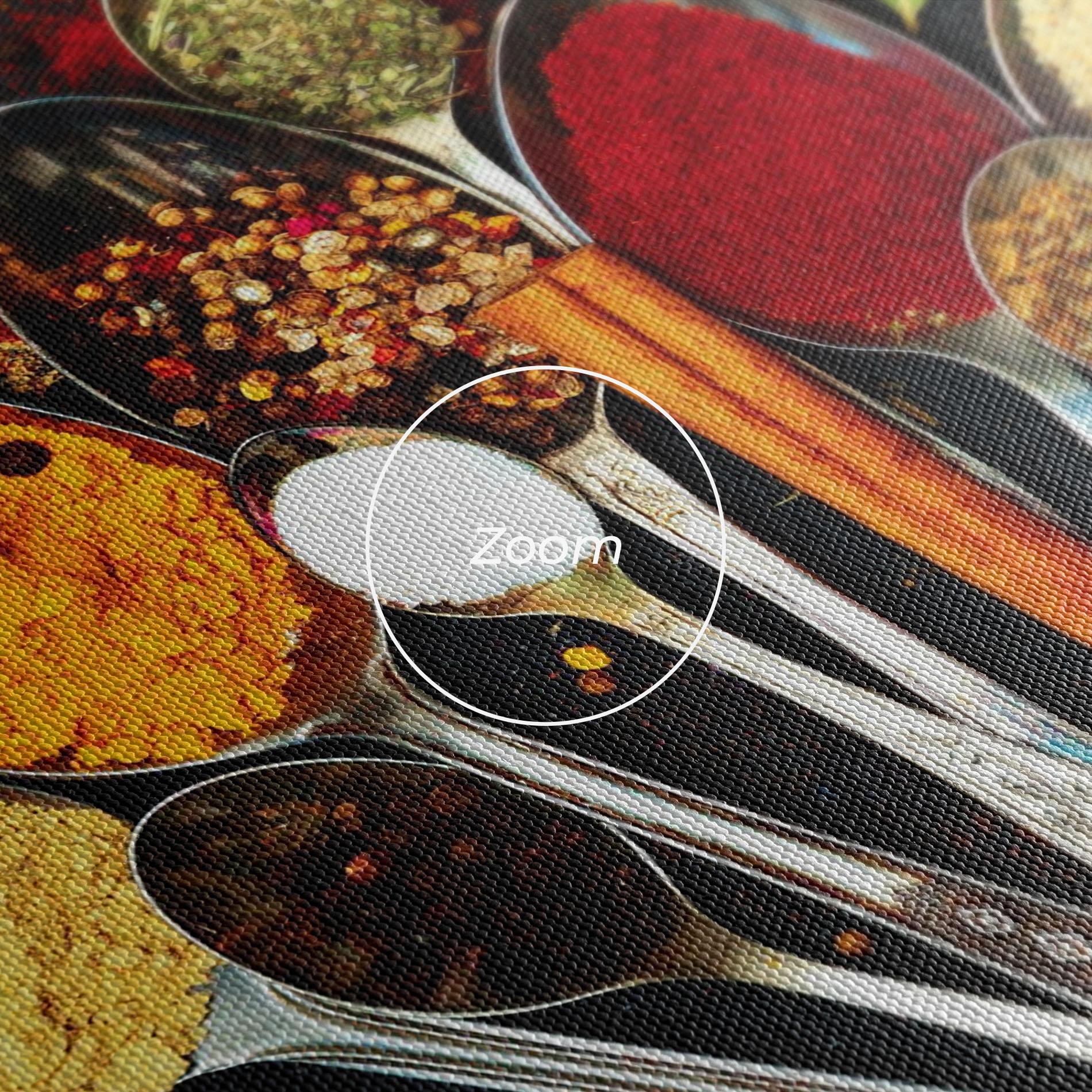 Leinwandbild Cooking Spices Spoons mockup 3