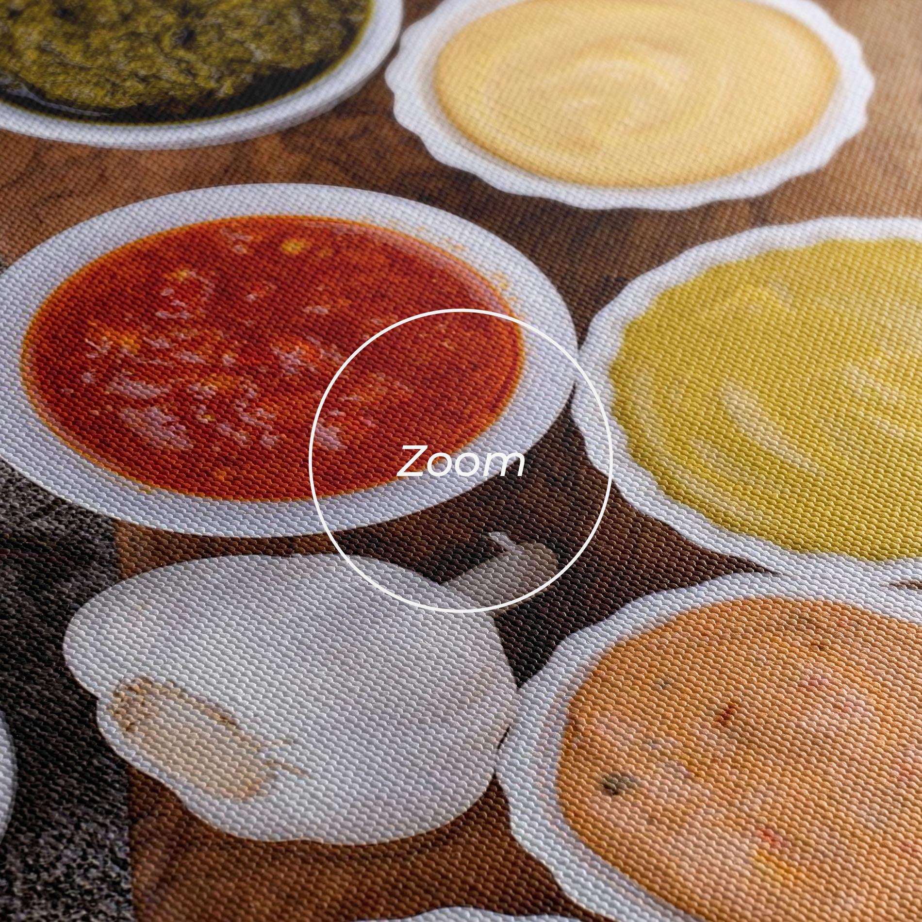 Leinwandbild Different Sauces mockup 3