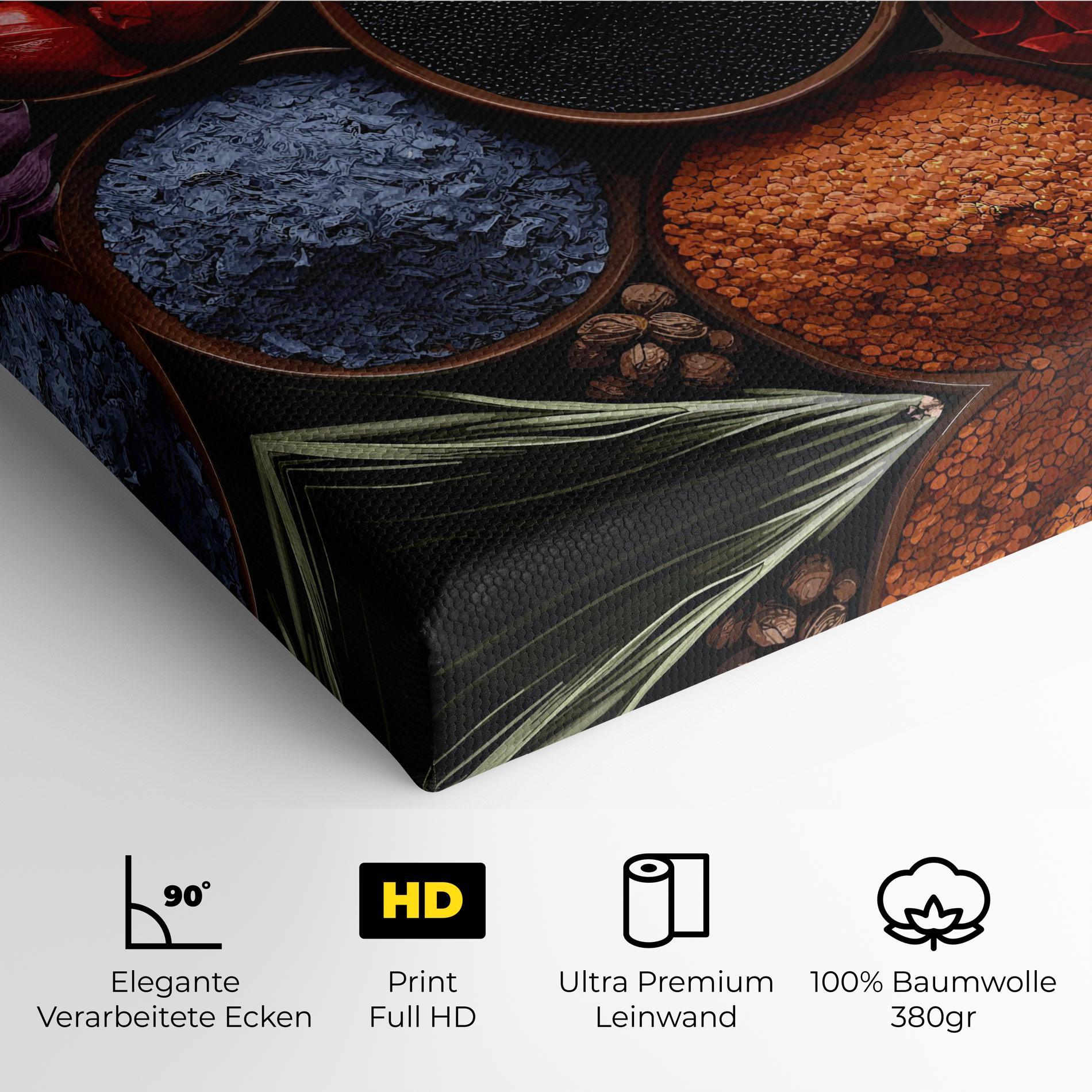 Leinwandbild Autumn Color Spices mockup 4
