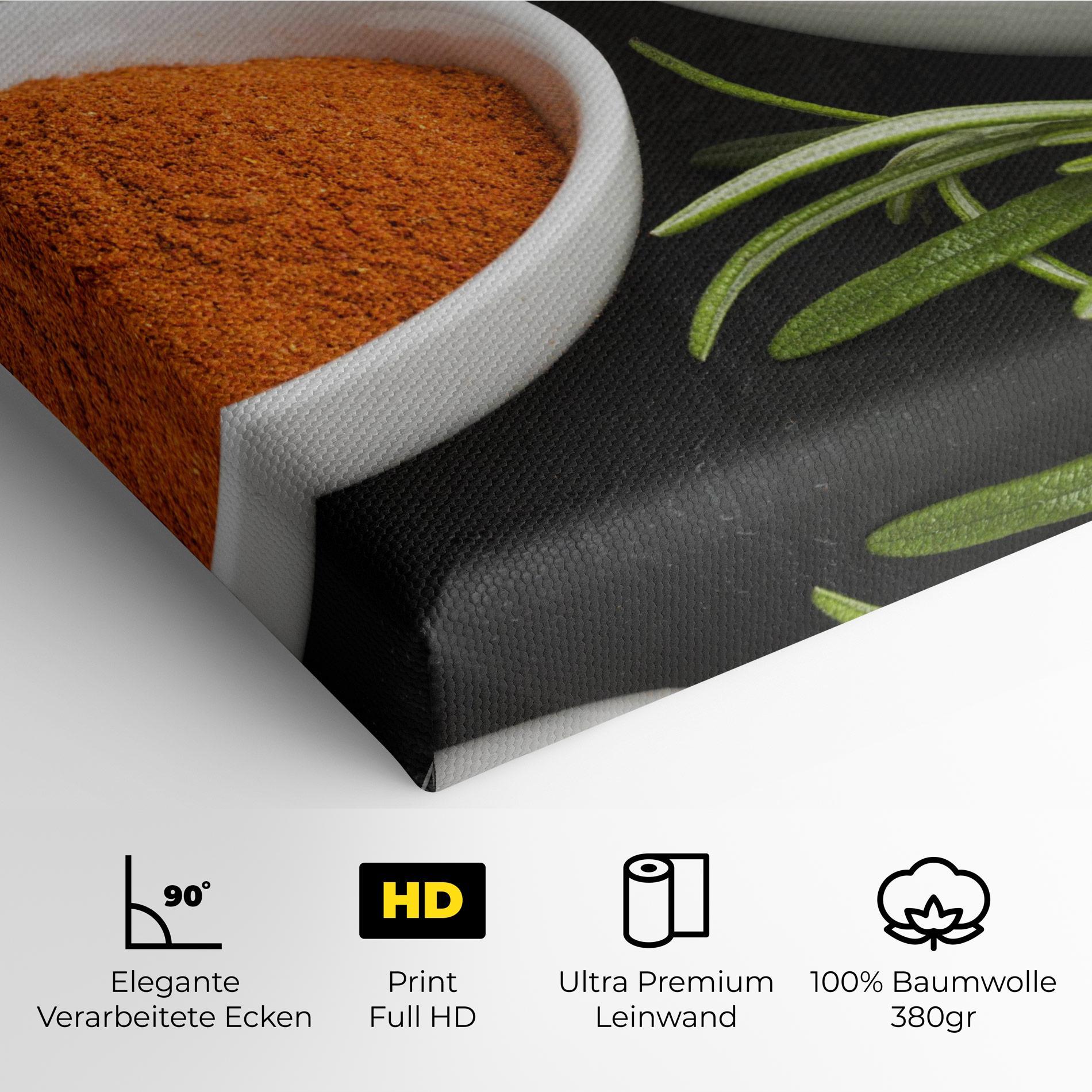 Leinwandbild Close Up Spices Powder mockup 4