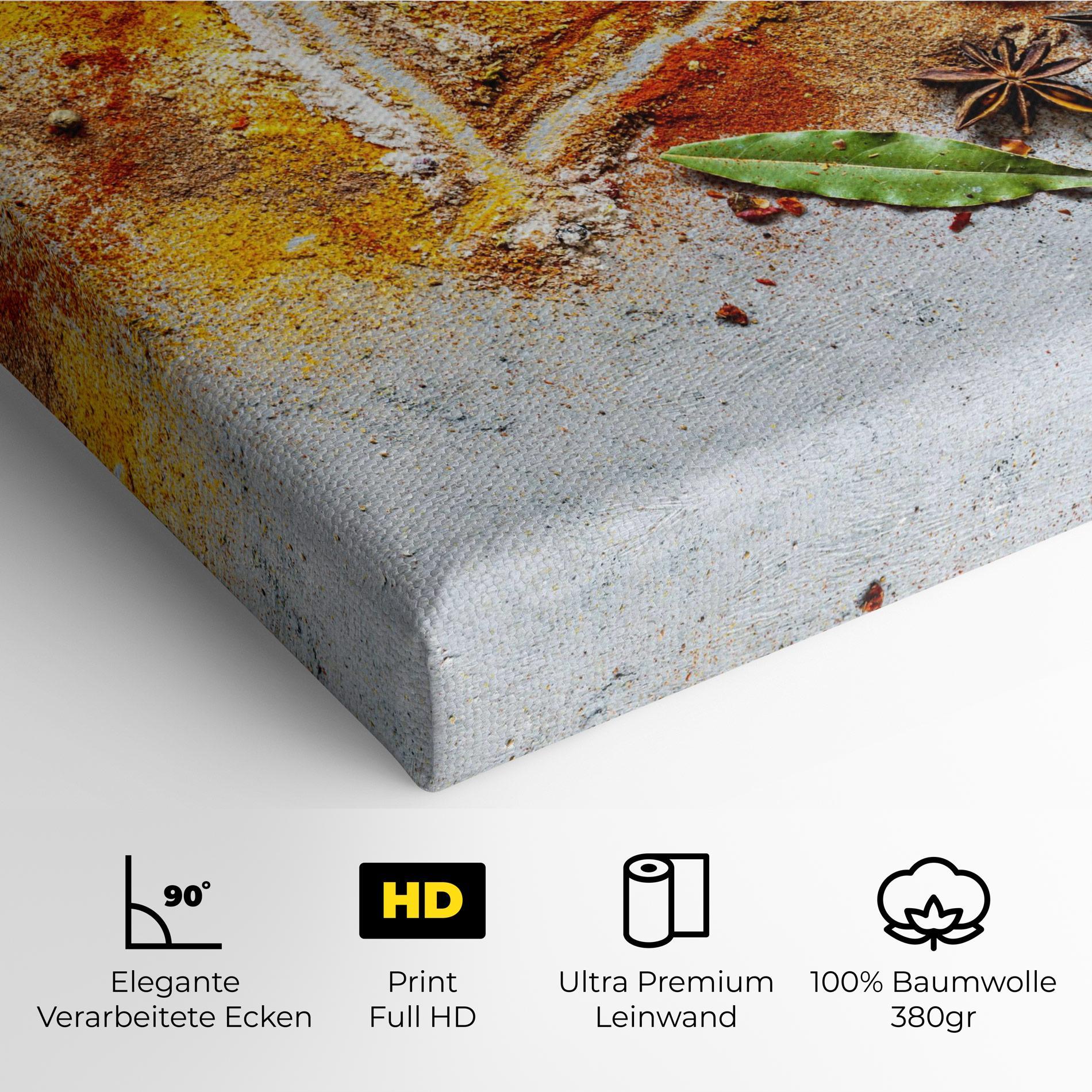 Leinwandbild Heart Spice Powders mockup 4