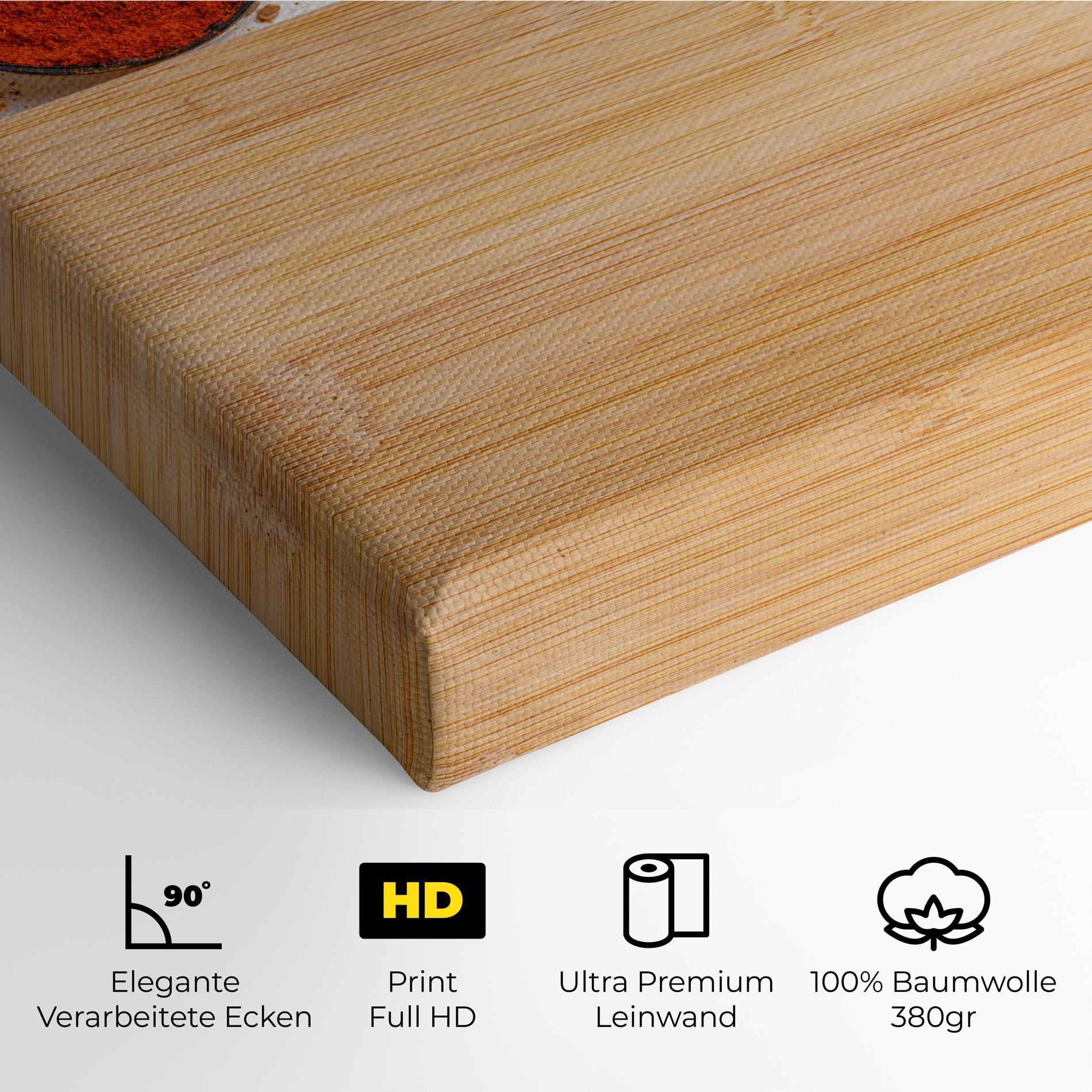 Leinwandbild Spices Spoons mockup 4