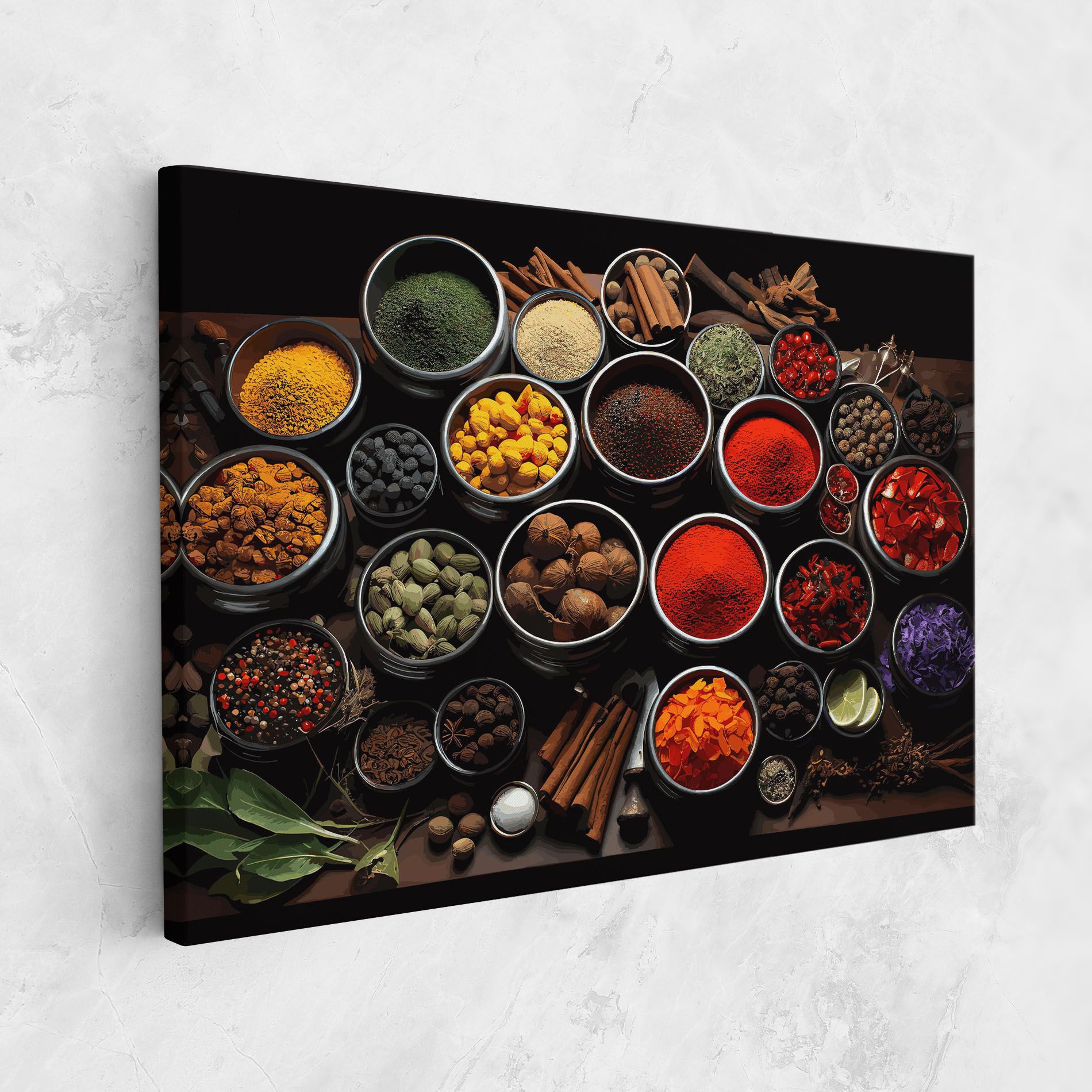 Colorful Herbs Art mockup 1