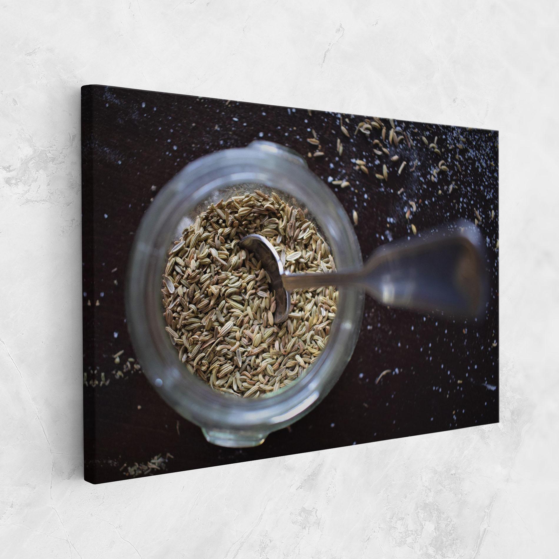 Leinwandbild Jar With Spices mockup 1