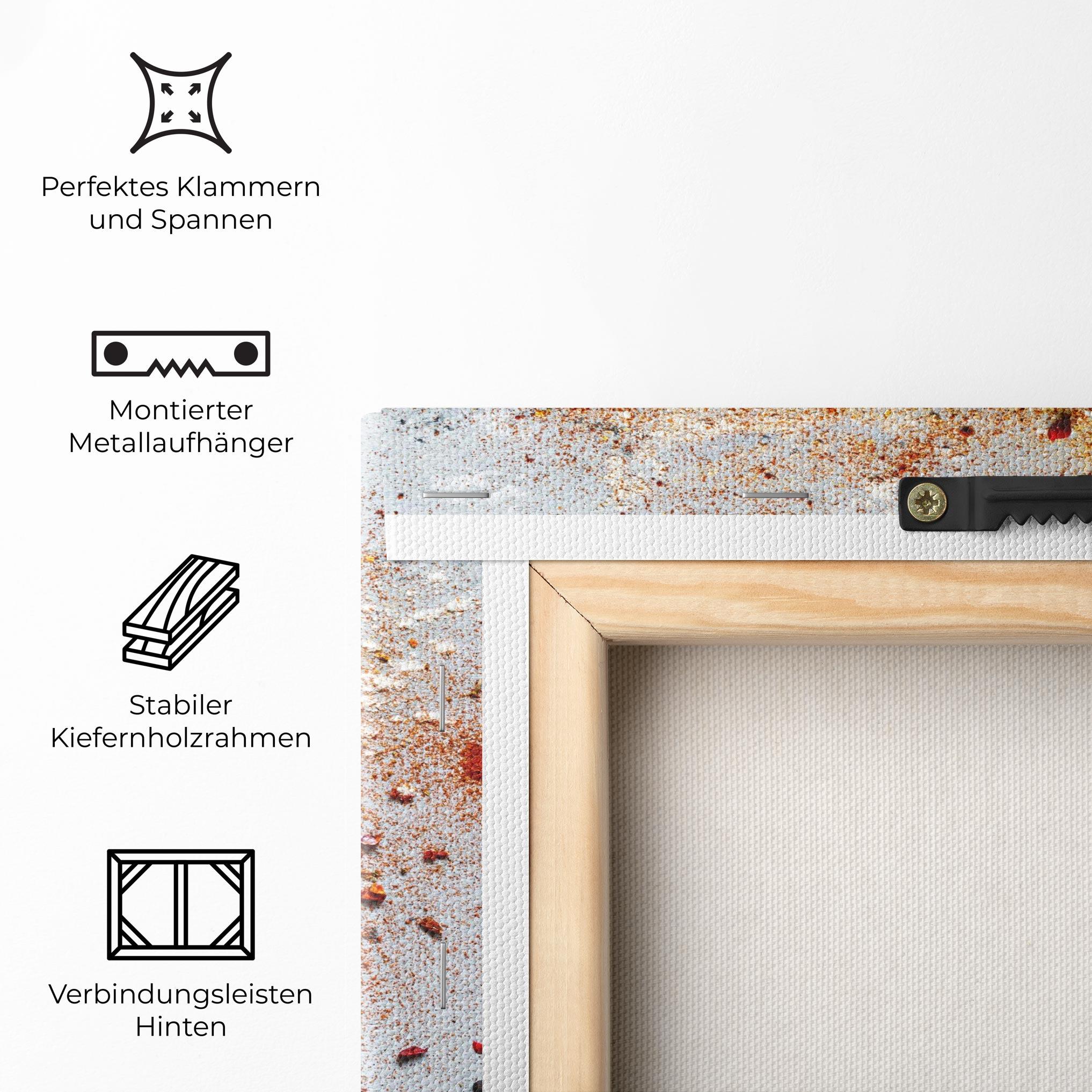 Leinwandbild Heart Spice Powders mockup 5