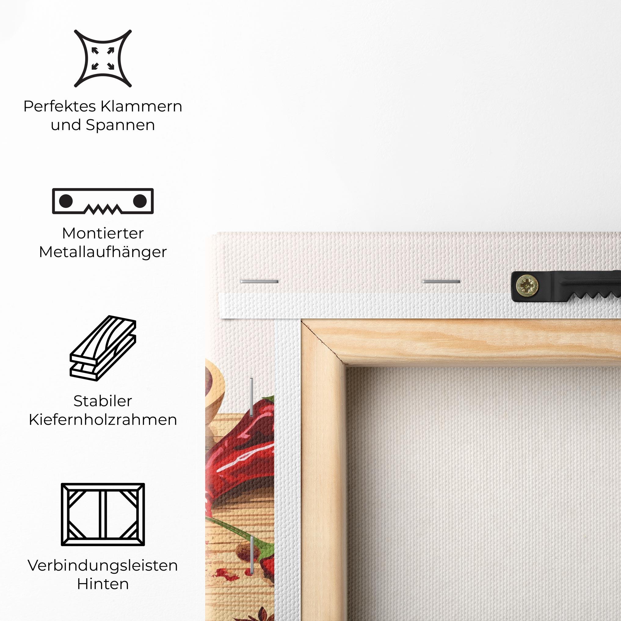 Leinwandbild Spoon Of Papper mockup 5