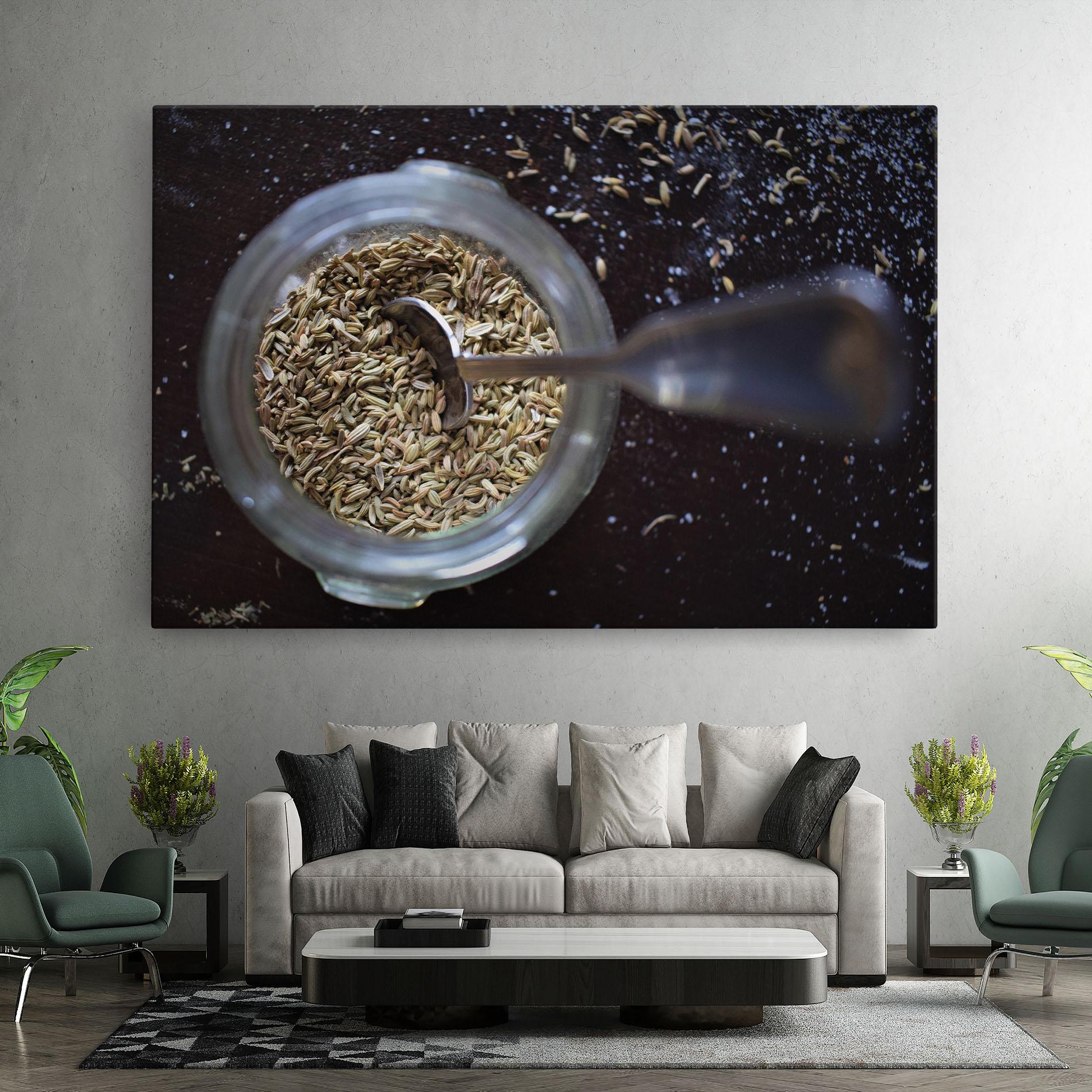 Leinwandbild Jar With Spices mockup 7