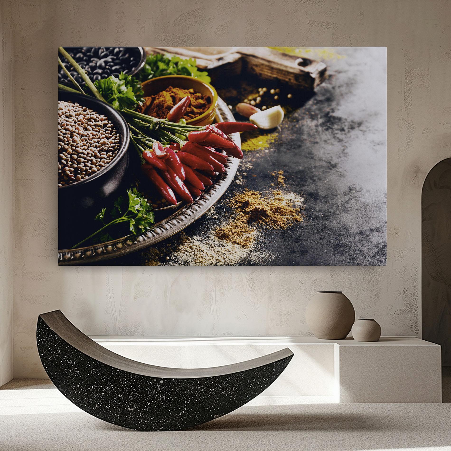 Leinwandbild Grocery Spices mockup 8