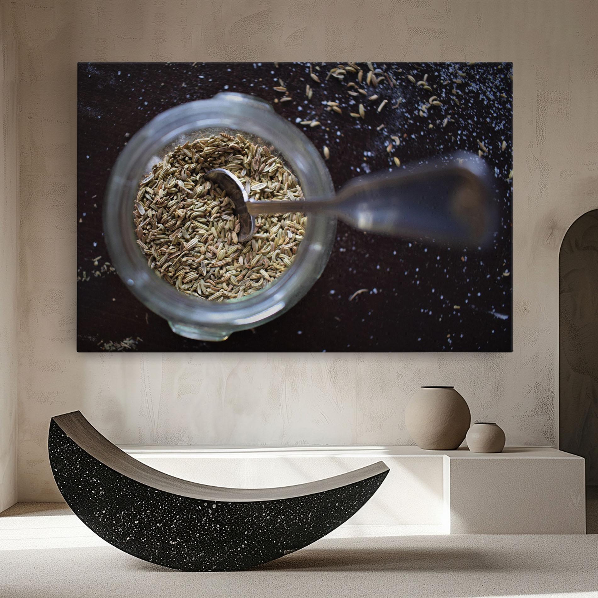 Leinwandbild Jar With Spices mockup 8