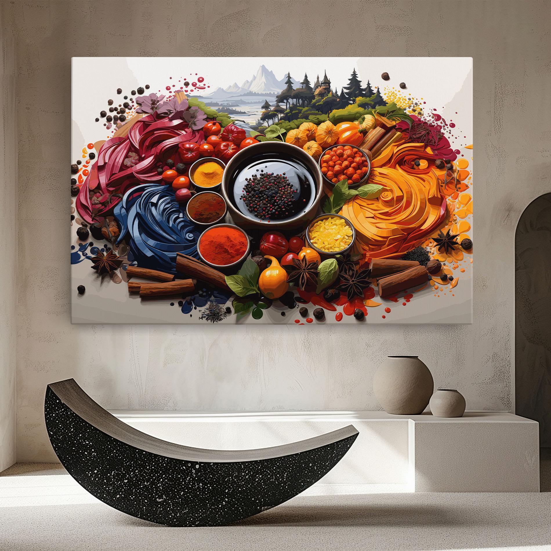 Leinwandbild Spices Village mockup 8