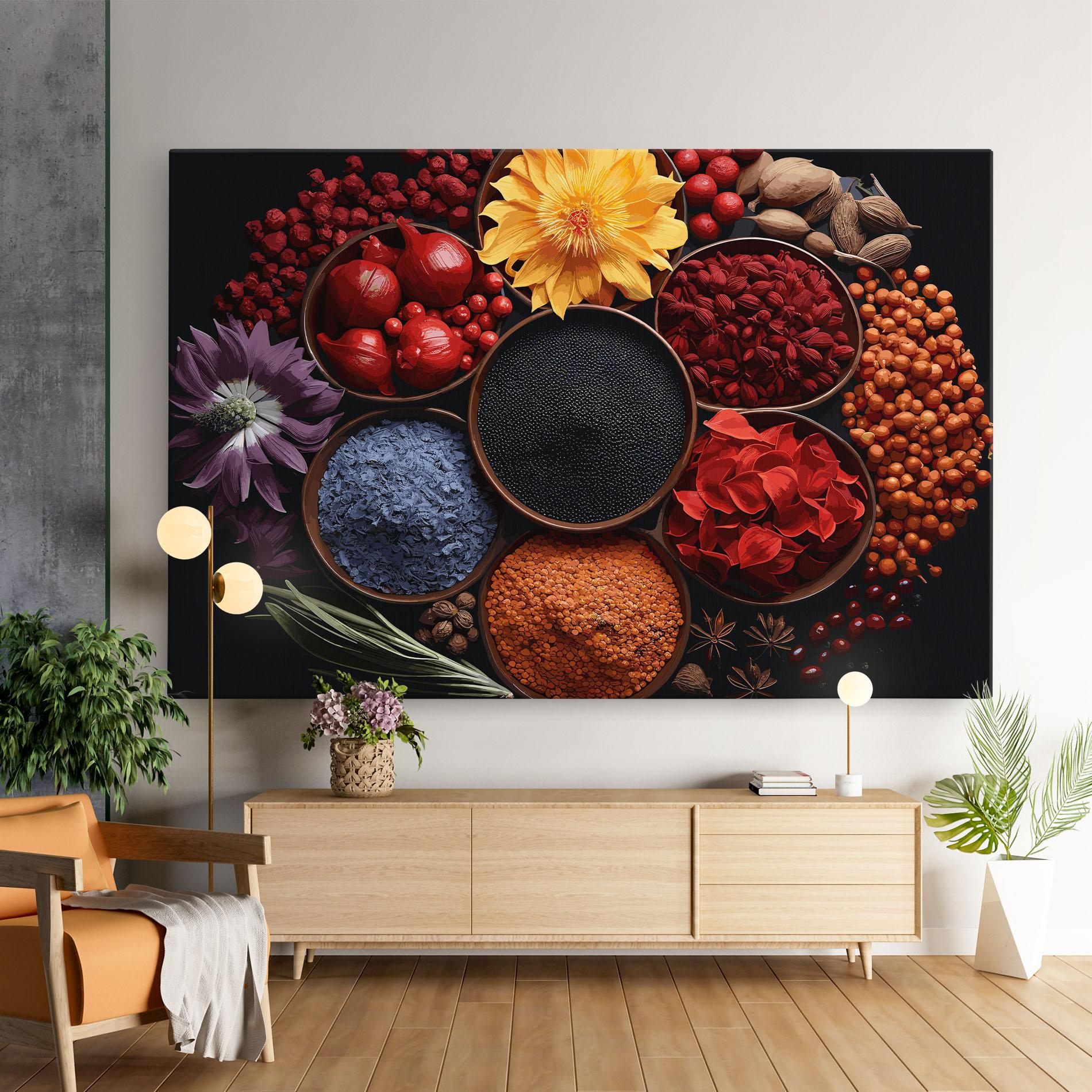 Leinwandbild Autumn Color Spices mockup 9