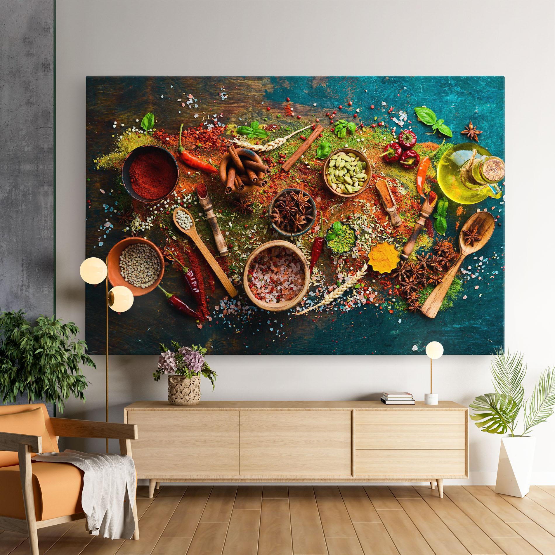 Leinwandbild Seasonings Mix mockup 9