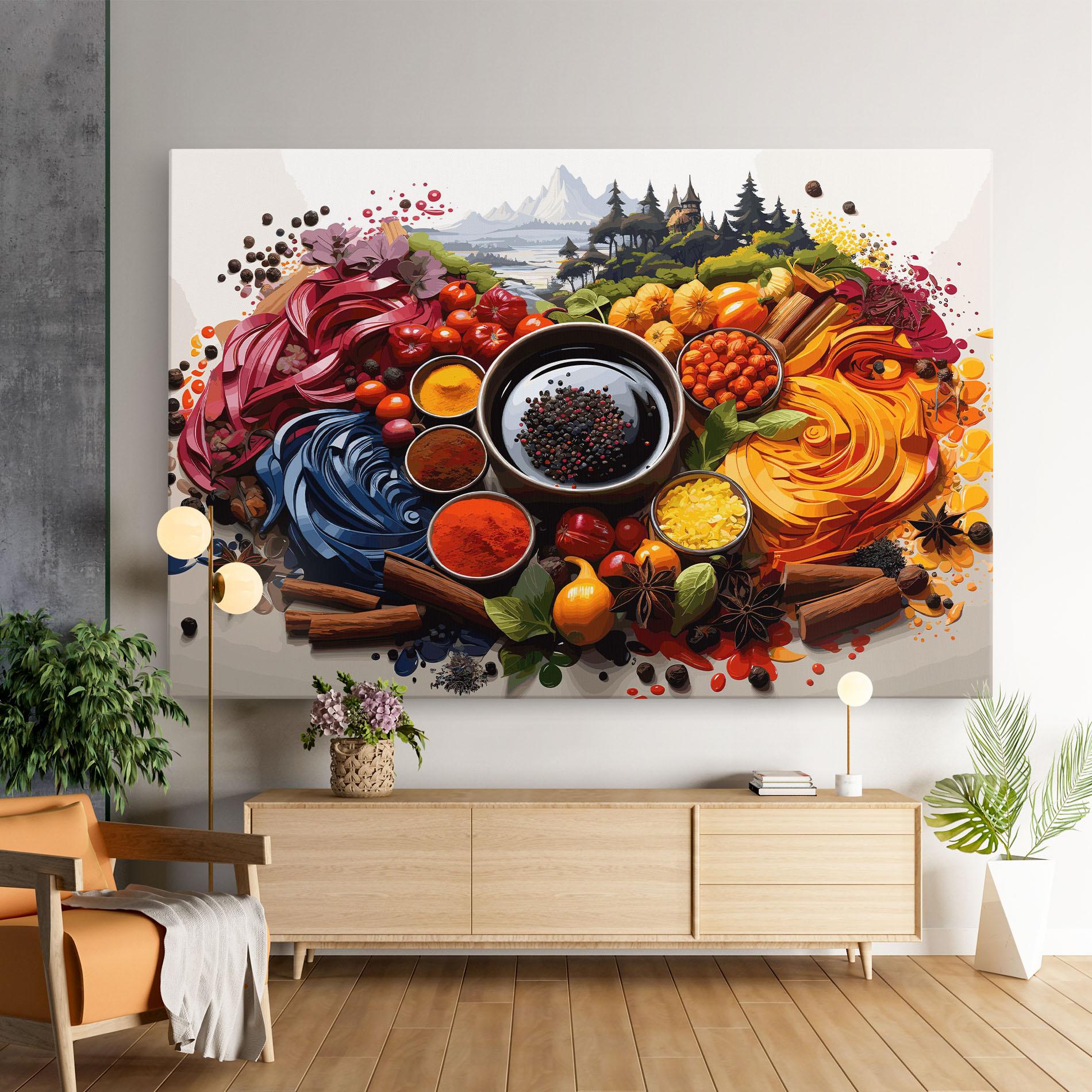 Leinwandbild Spices Village mockup 9