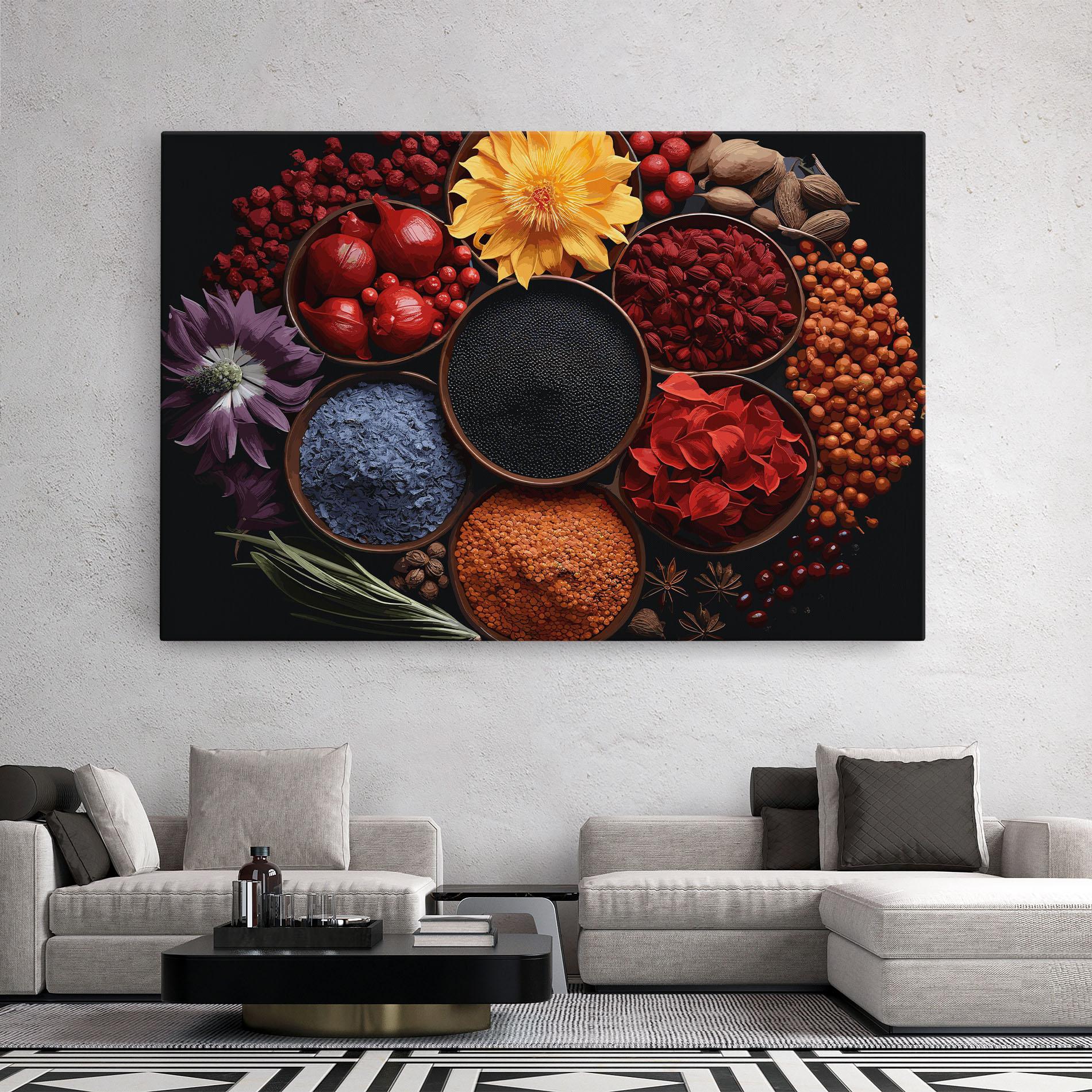 Leinwandbild Autumn Color Spices mockup 2