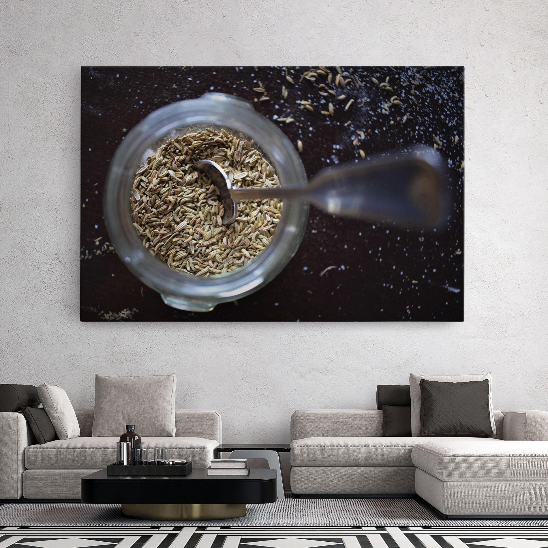 Leinwandbild Jar With Spices mockup 2