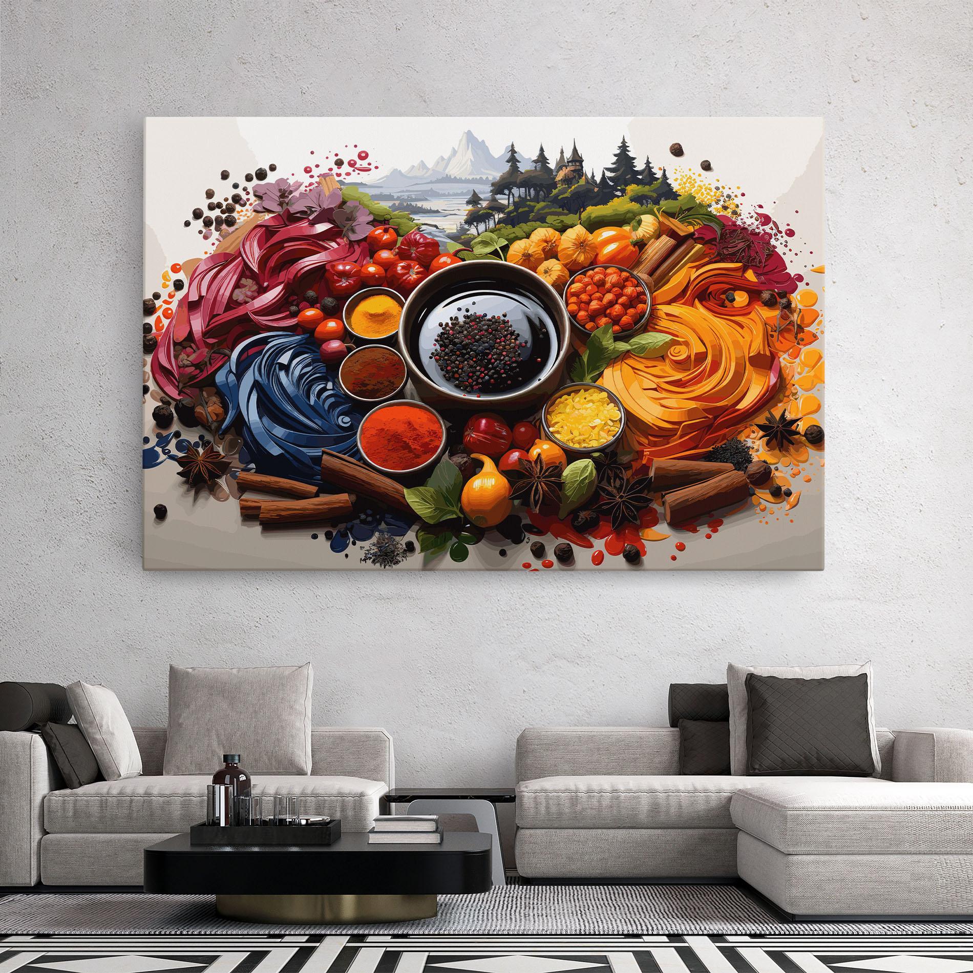 Leinwandbild Spices Village mockup 2