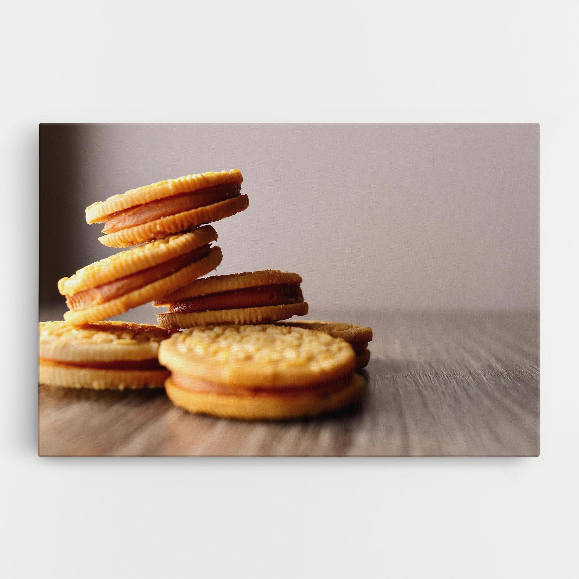 Leinwandbild Biscuits mockup 0