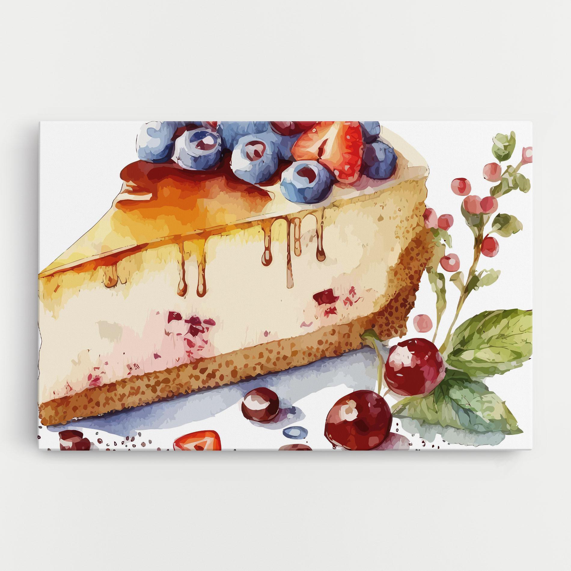 Leinwandbild Cheesecake mockup 0